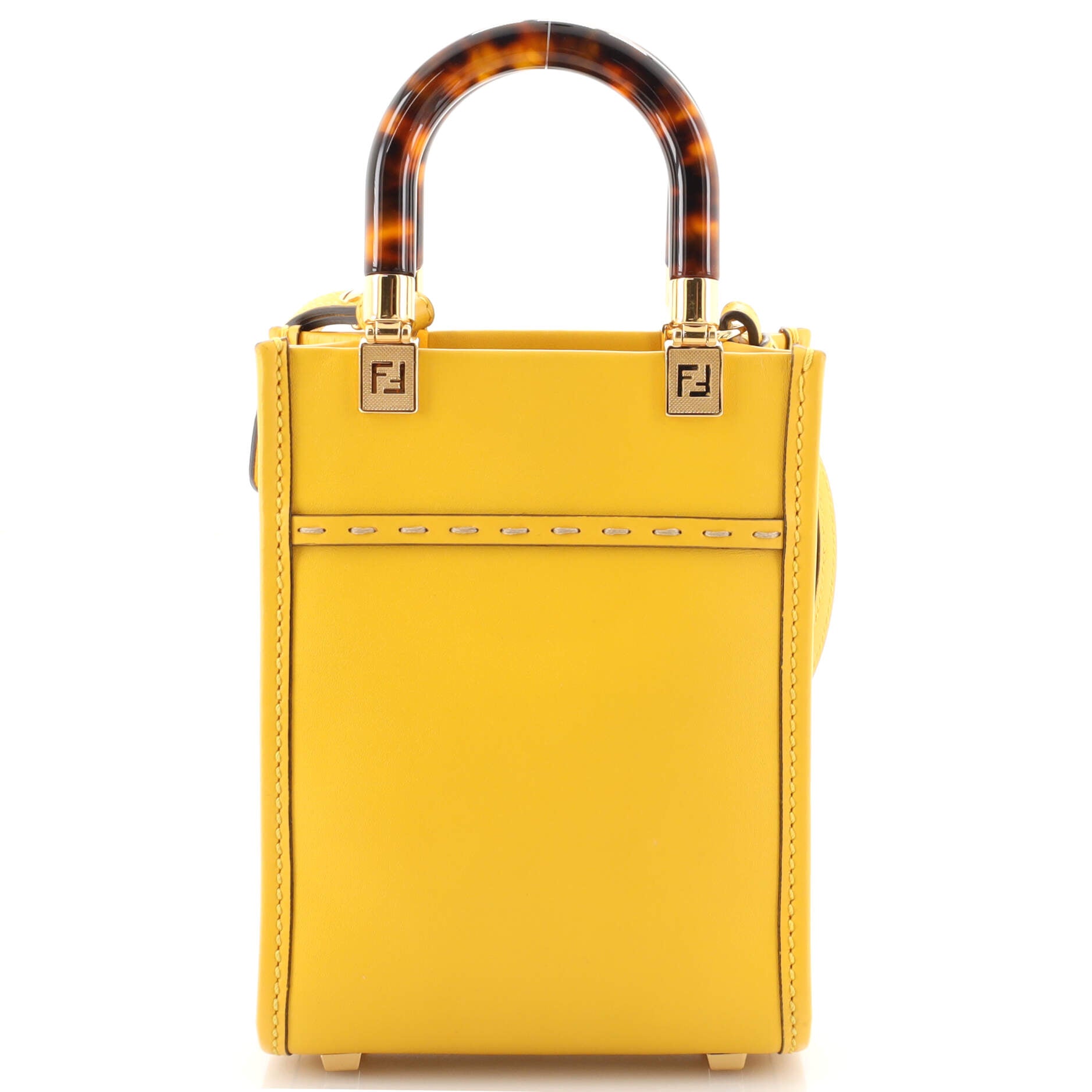 Sunshine Shopper Tote Leather Mini