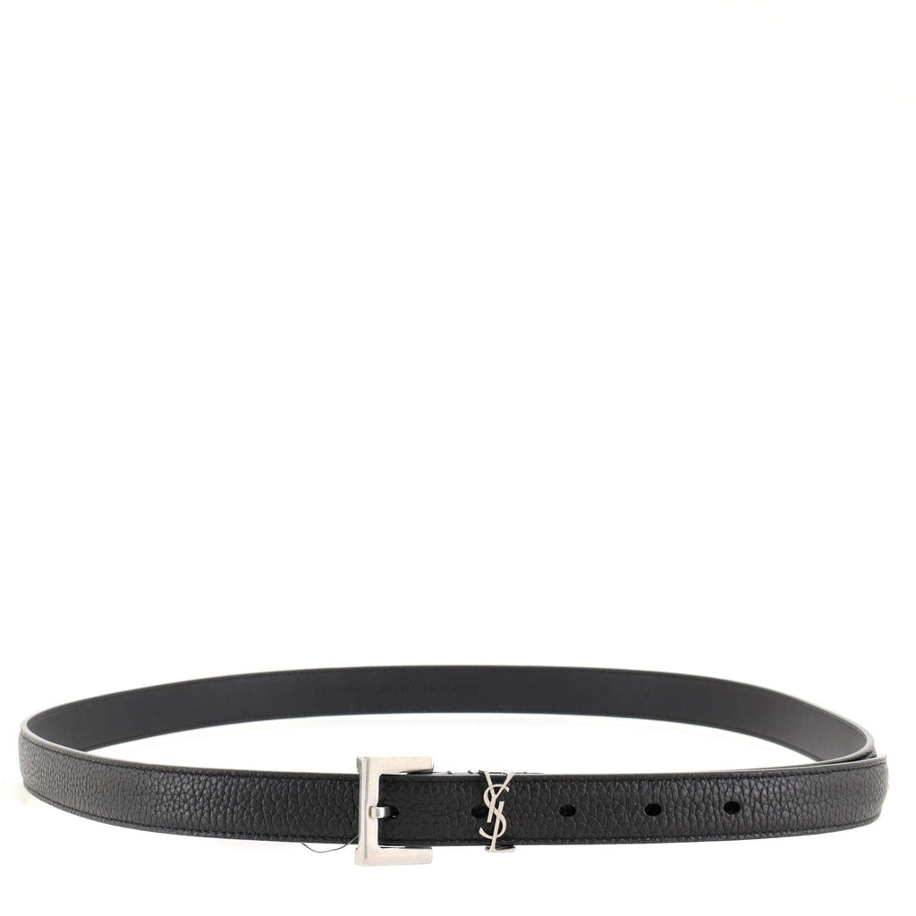 Classic Monogram Square Buckle Belt Leather Thin 90