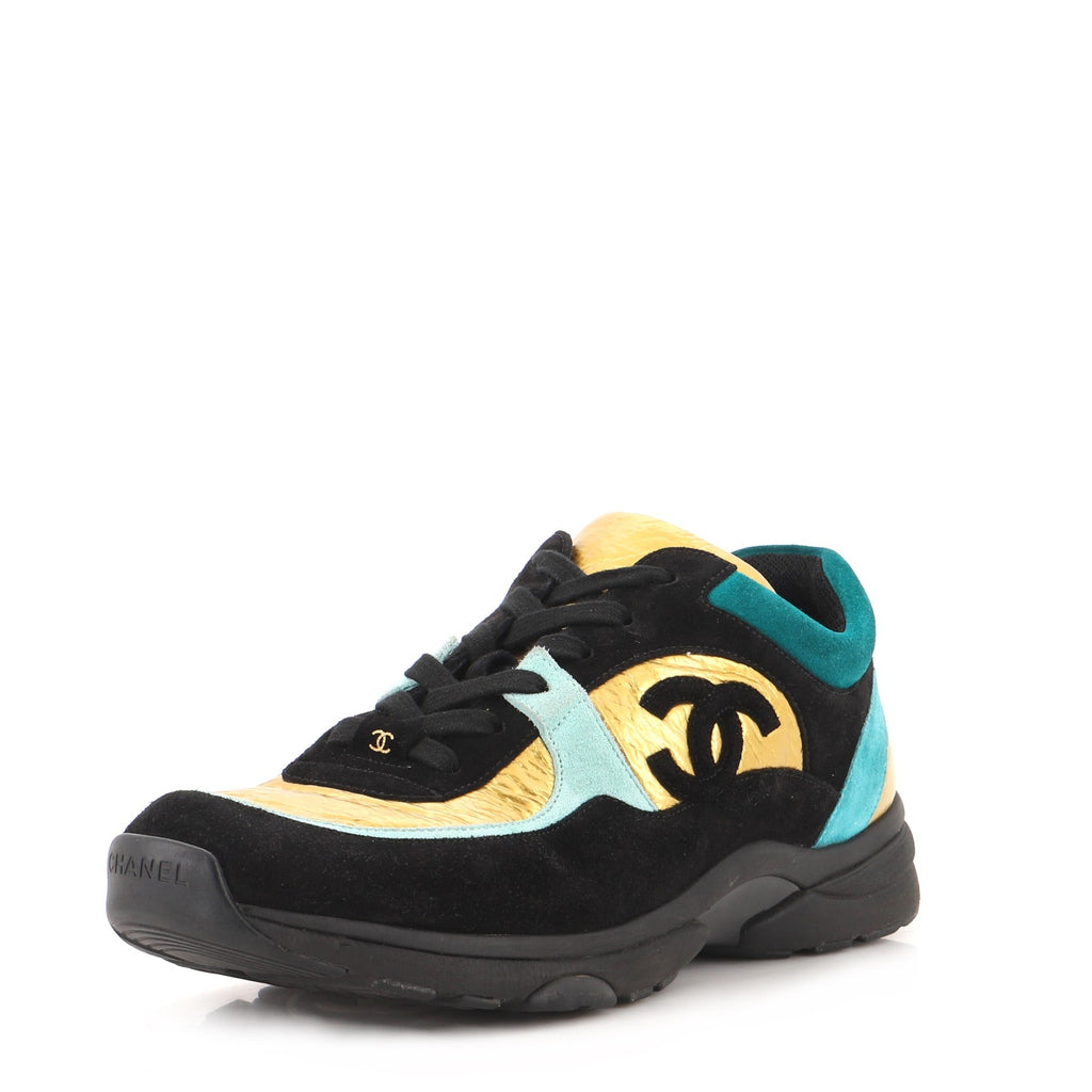 Women's CC Low-Top Sneakers Suede and Fabric