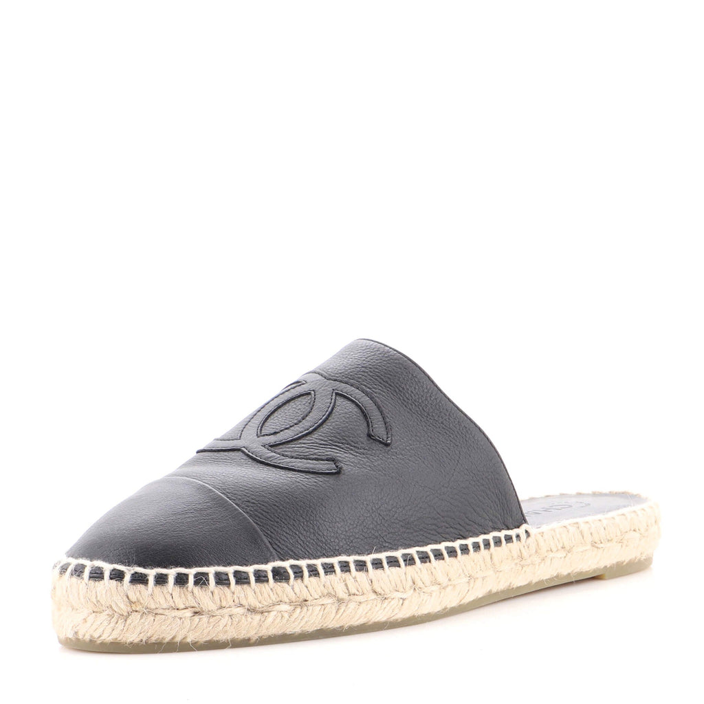 Women's CC Mule Espadrilles Leather