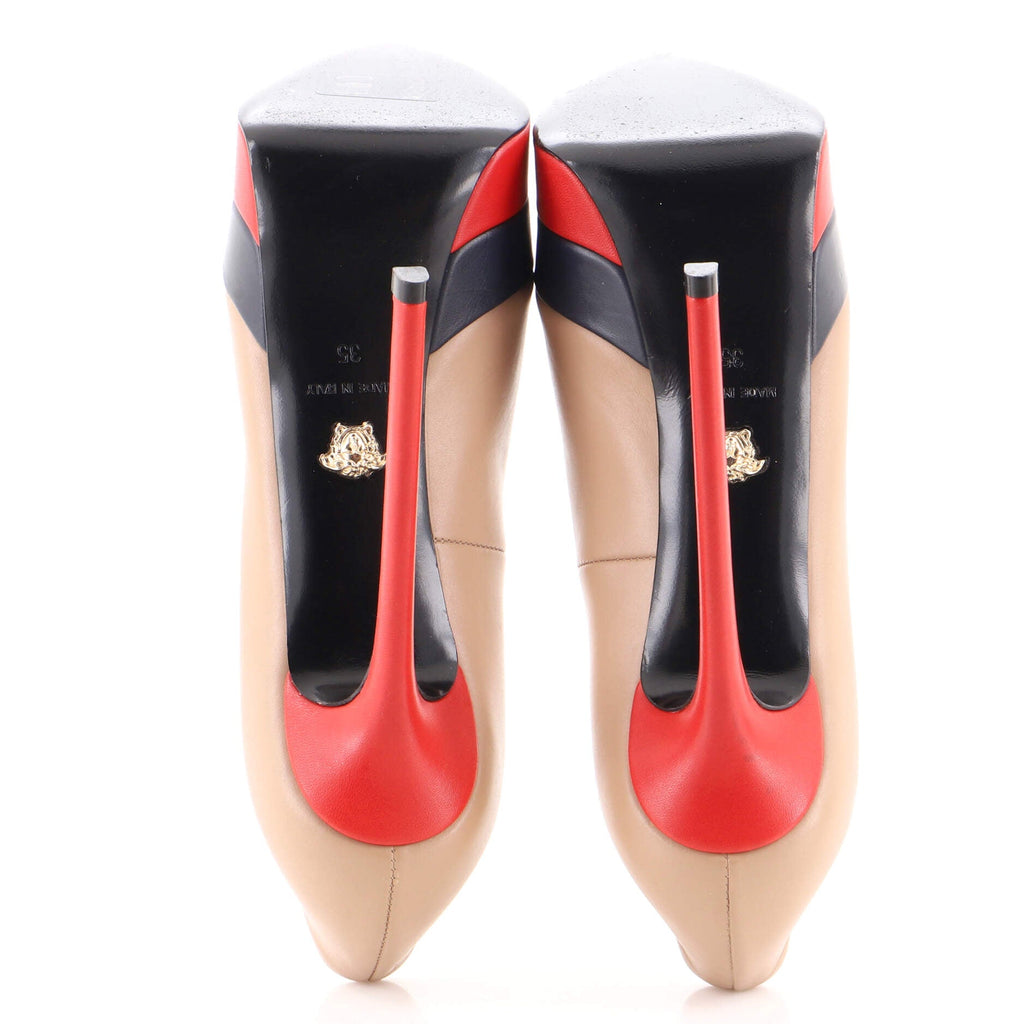 Women's Medusa Platform Pumps Leather