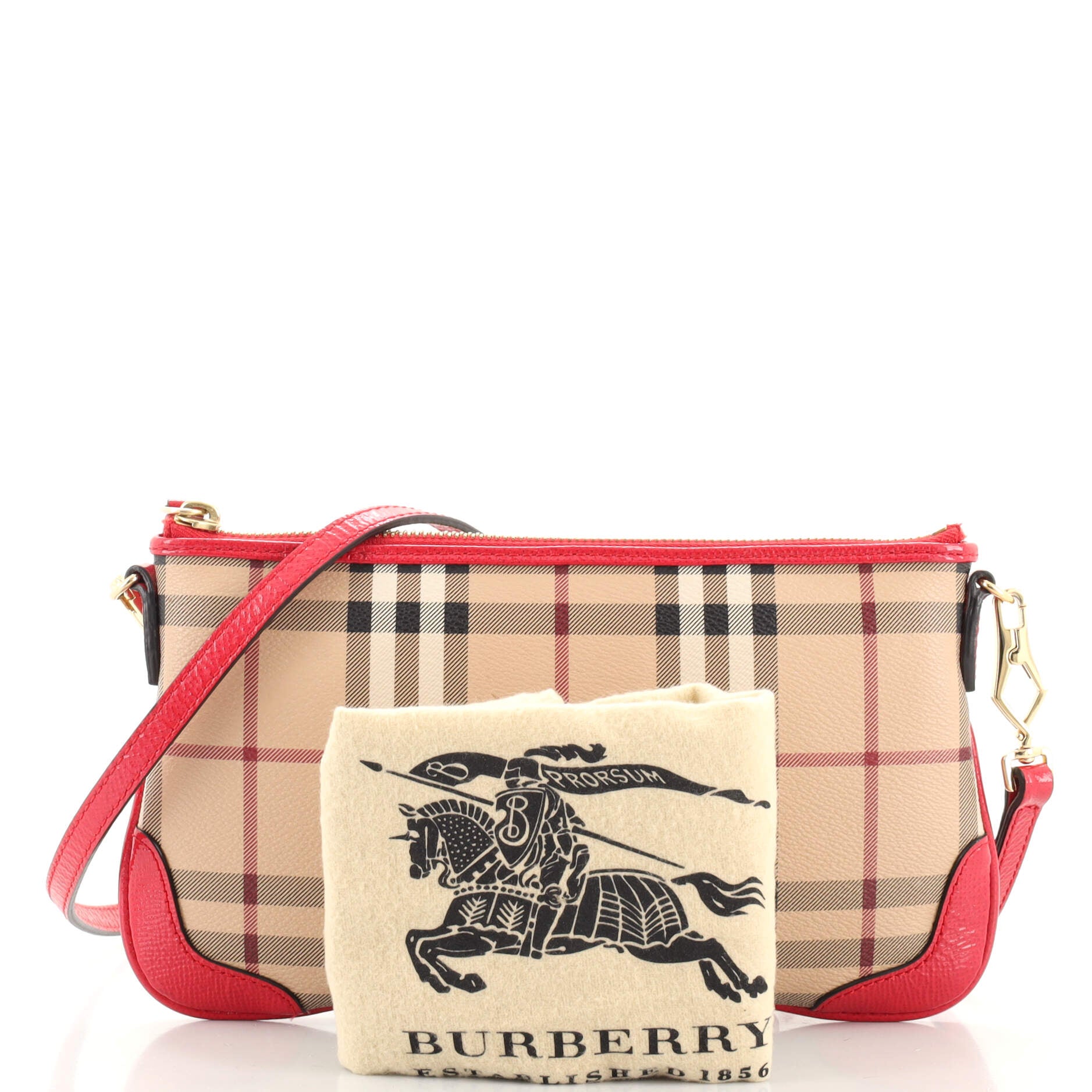 Peyton Crossbody Clutch Haymarket Coated Canvas Small