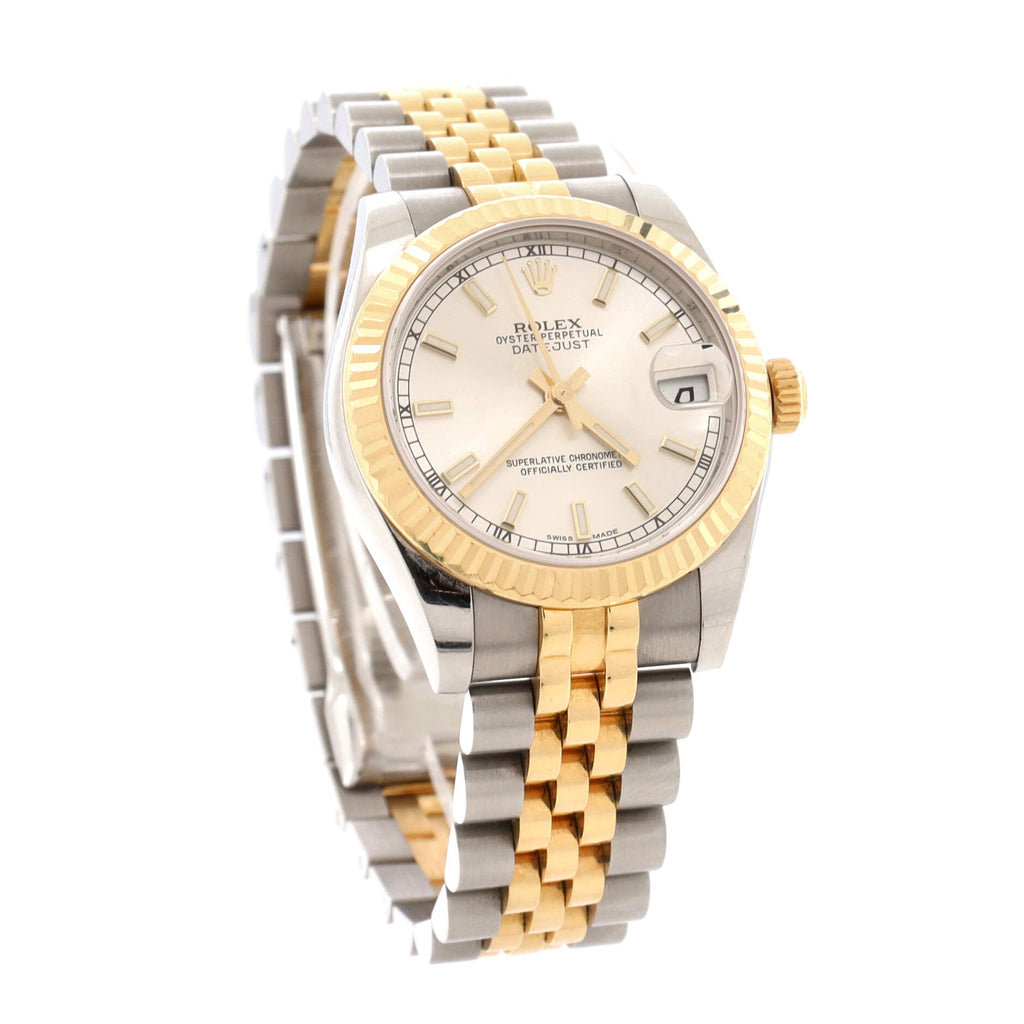 Oyster Perpetual Datejust Automatic Watch Stainless Steel and Yellow Gold 31