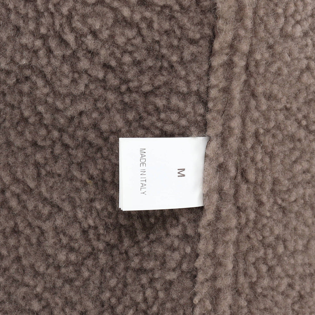 Men's Hooded Jacket Leather with Shearling