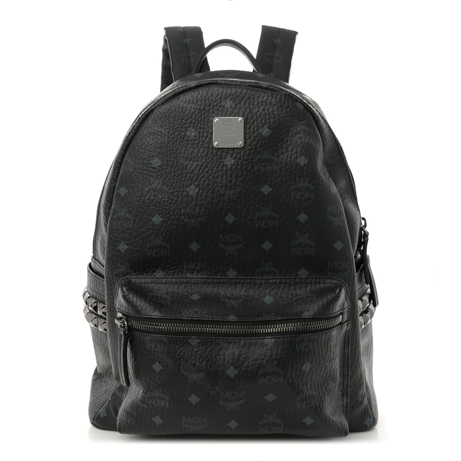 Visetos Medium Side Studs Stark Backpack Black