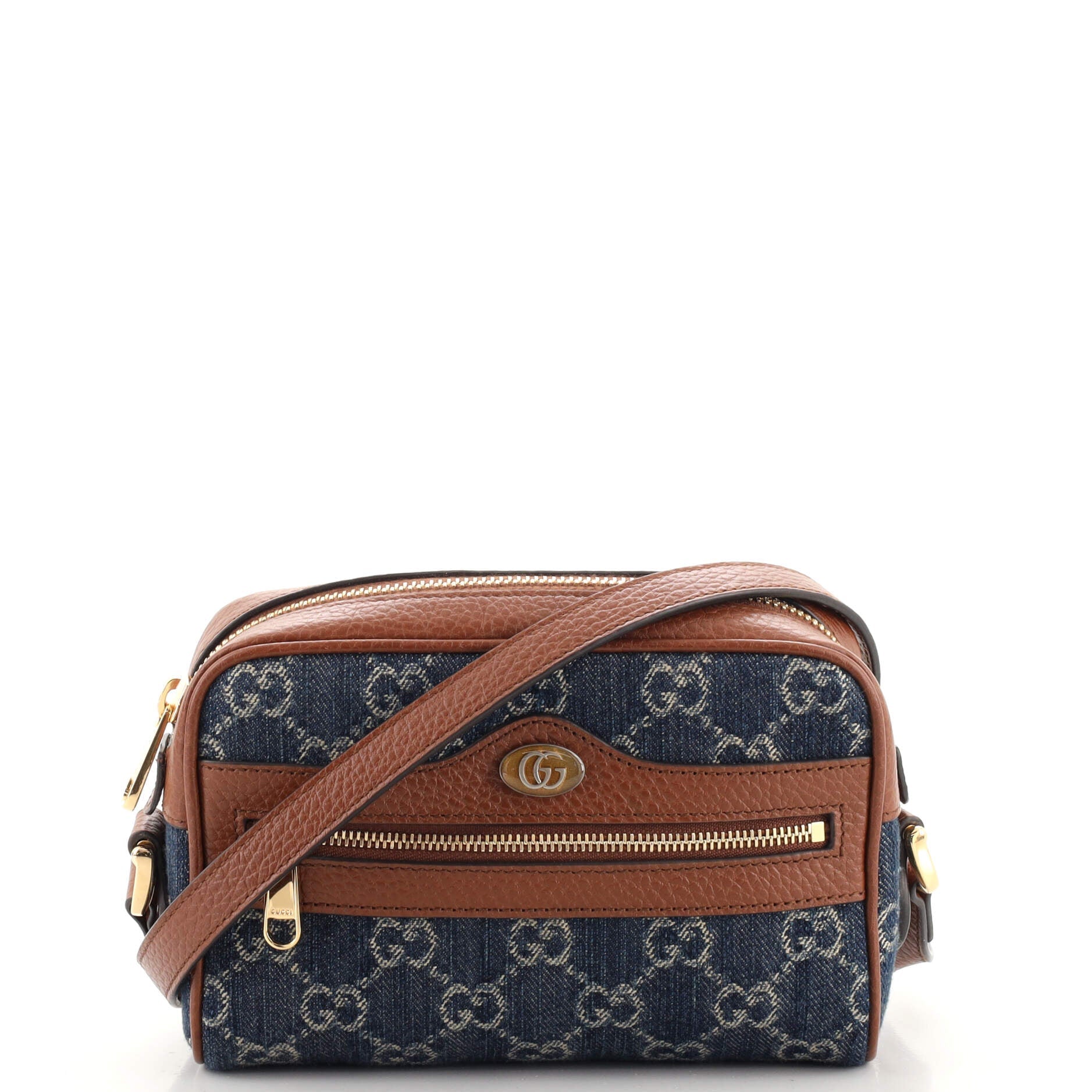 Ophidia Shoulder Bag GG Denim Mini