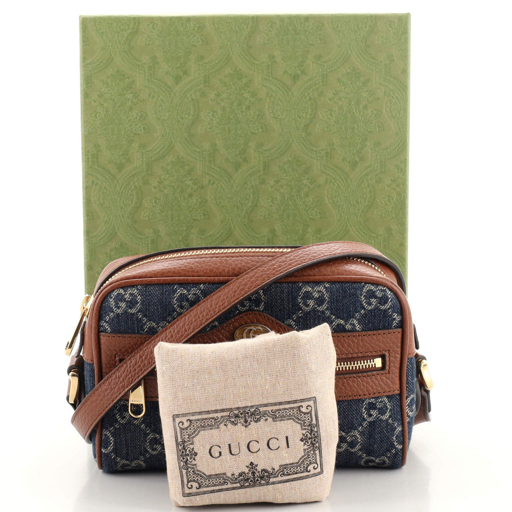 Ophidia Shoulder Bag GG Denim Mini