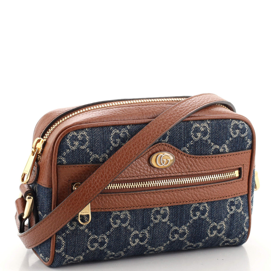 Ophidia Shoulder Bag GG Denim Mini