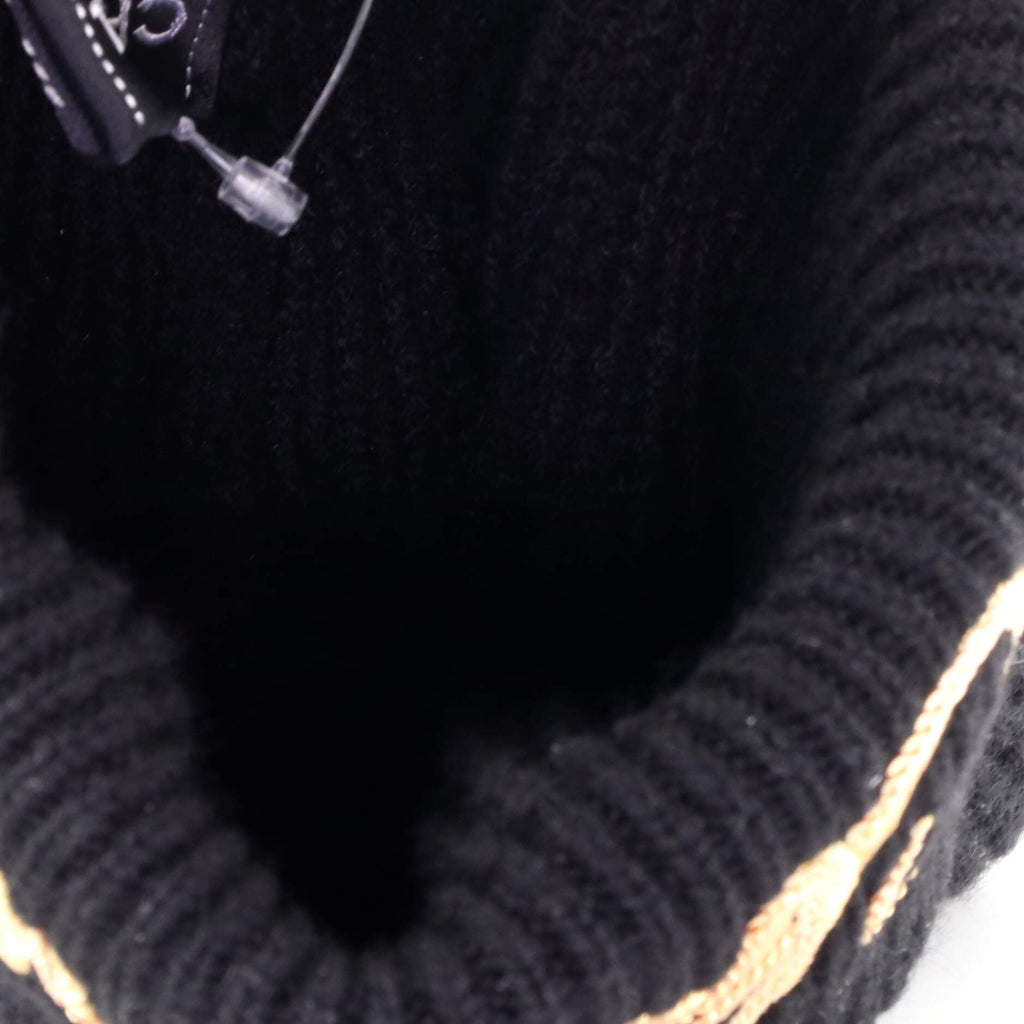 Logo Beanie Cashmere with Sequins