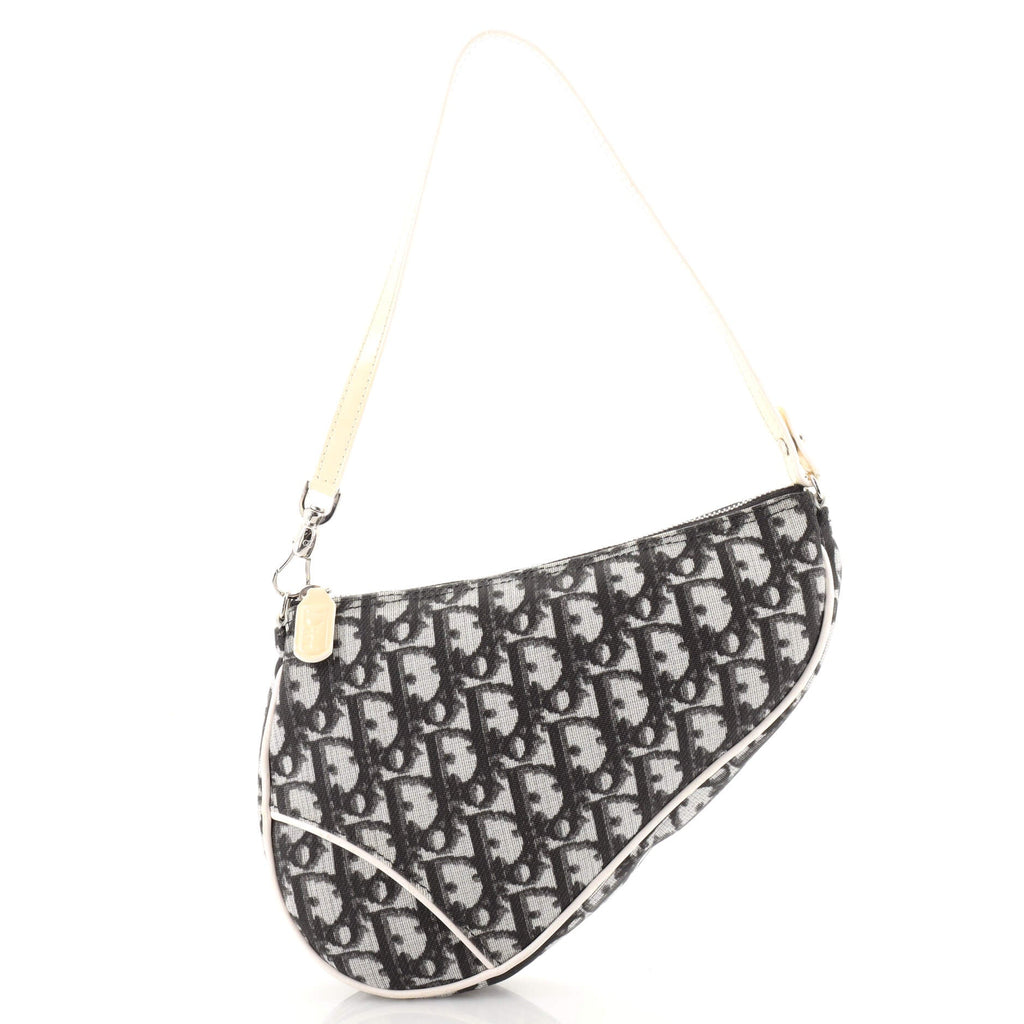 Vintage Saddle Bag Diorissimo Canvas Mini