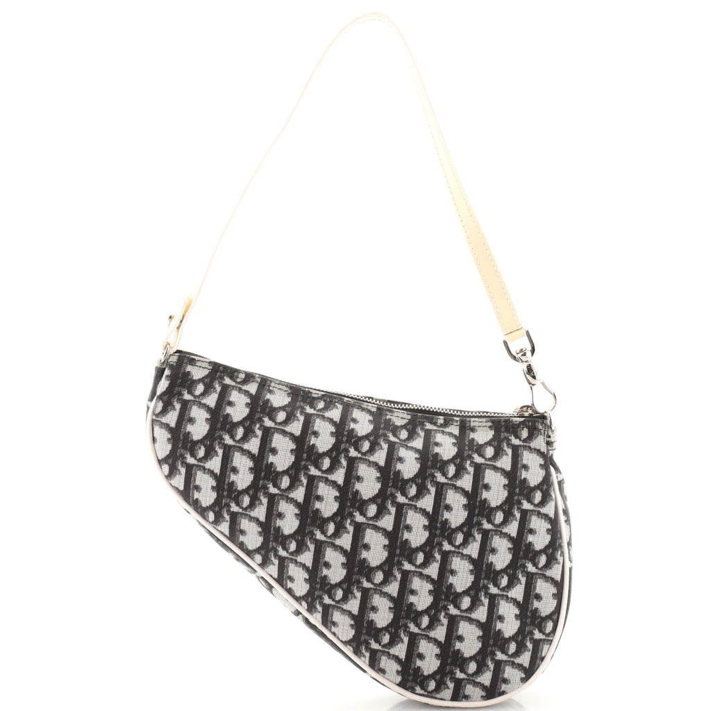 Vintage Saddle Bag Diorissimo Canvas Mini