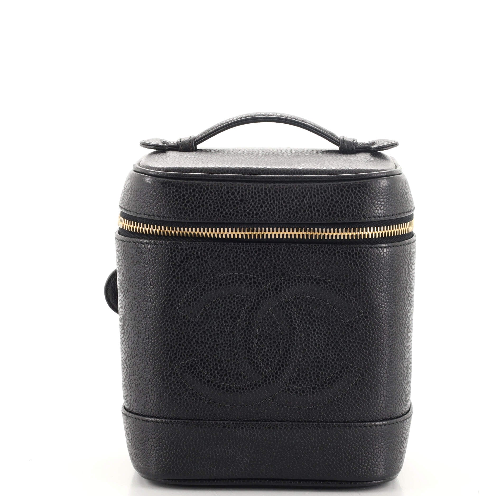 Vintage Timeless Cosmetic Case Caviar Tall