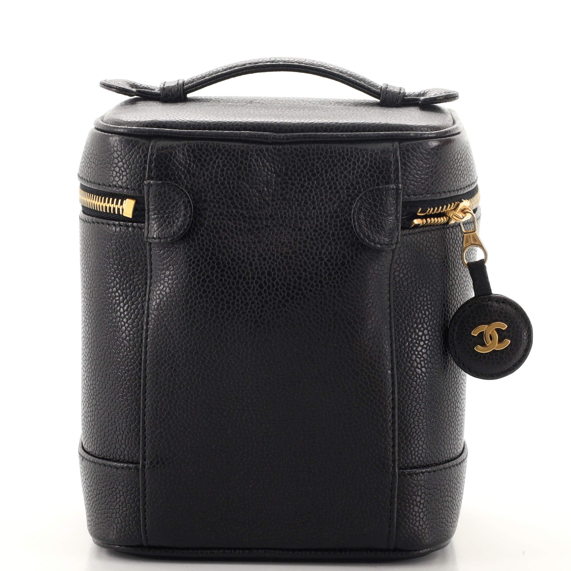 Vintage Timeless Cosmetic Case Caviar Tall
