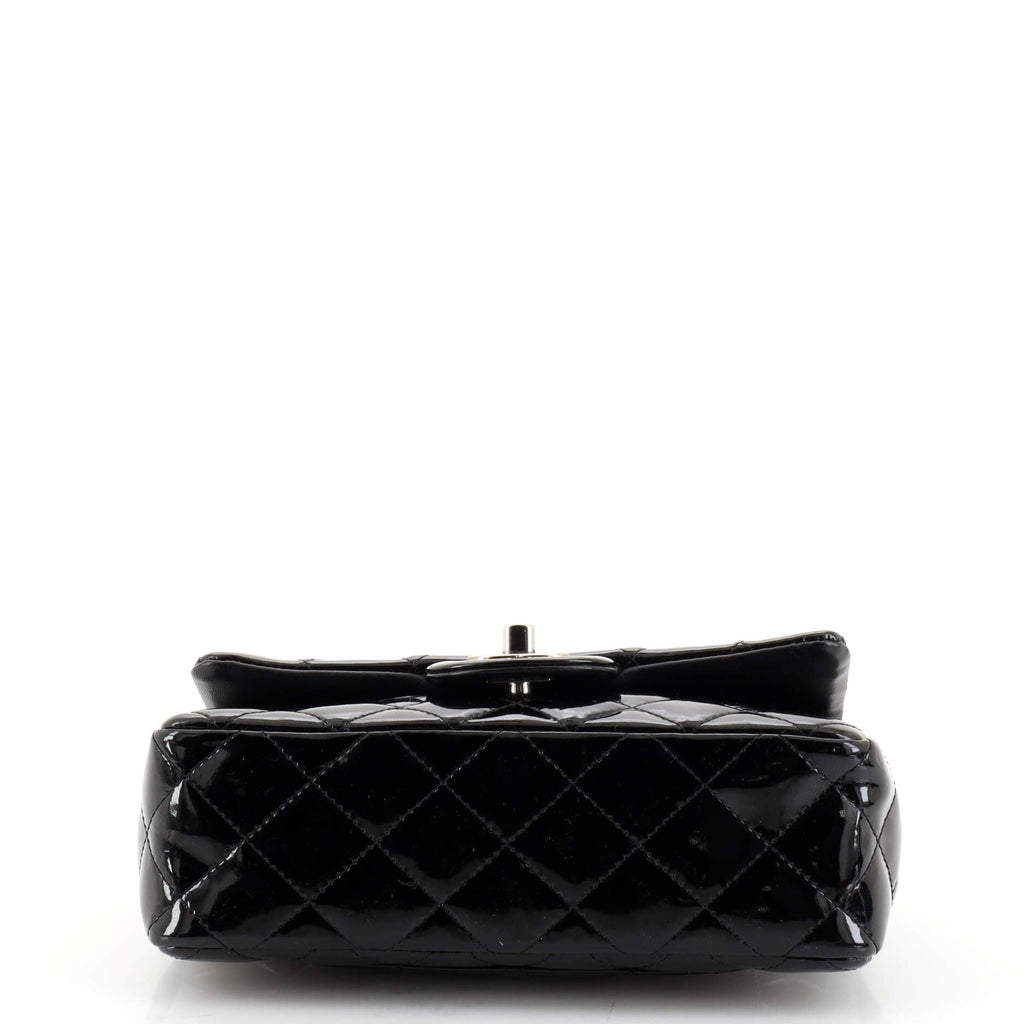Classic Single Flap Bag Quilted Patent Mini