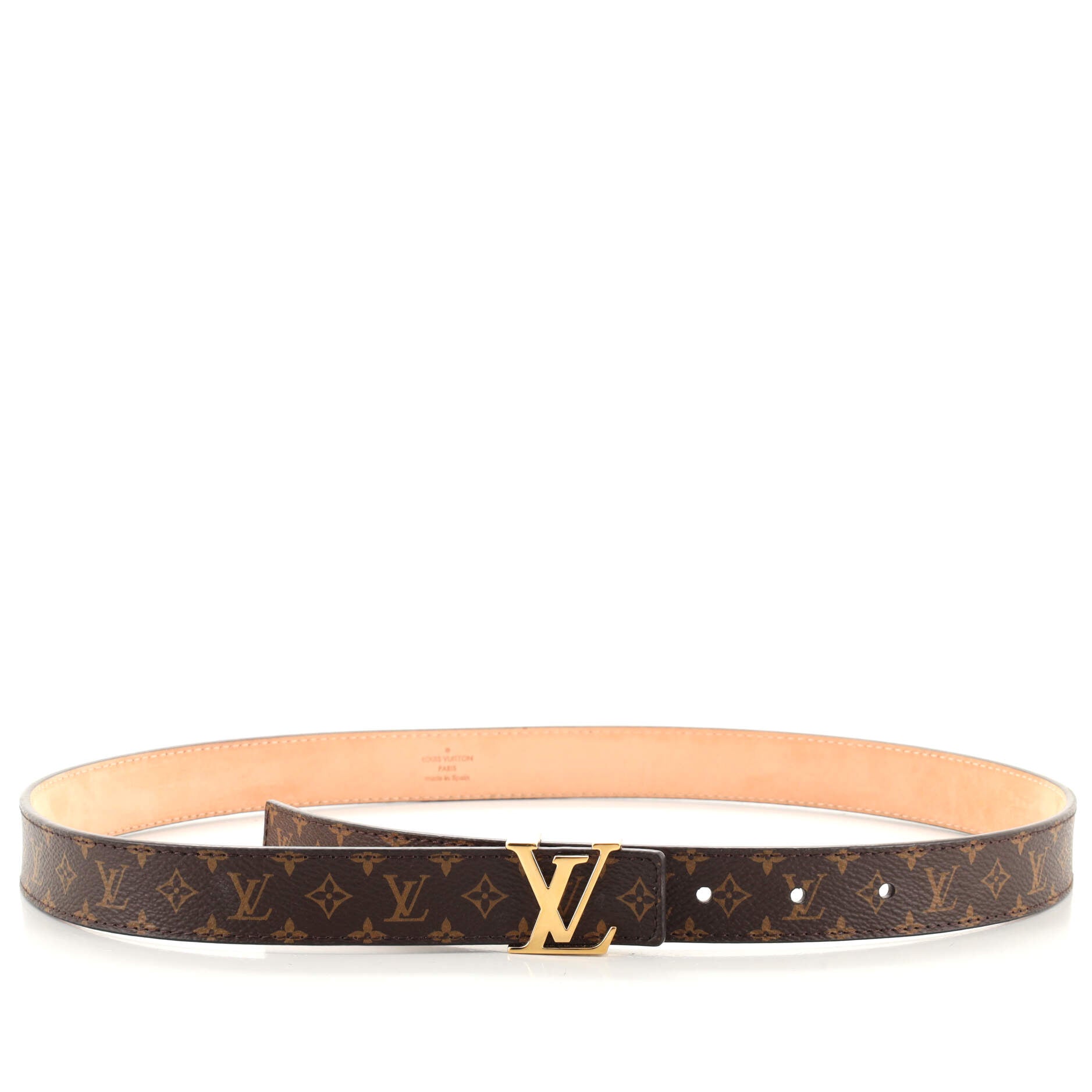 LV Initiales Belt Monogram Canvas Thin 80