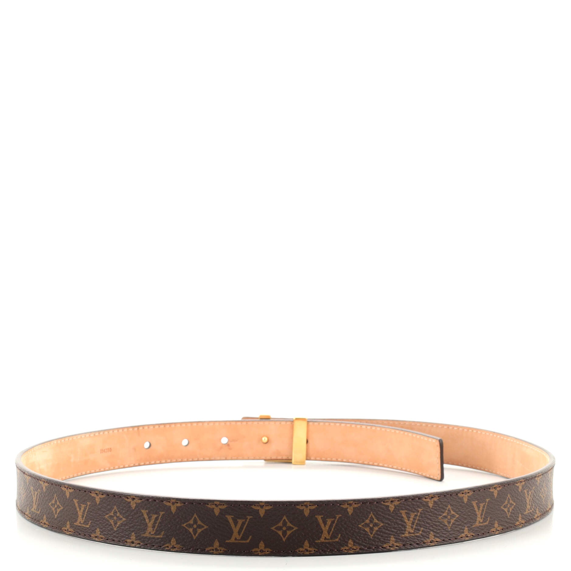 LV Initiales Belt Monogram Canvas Thin 80