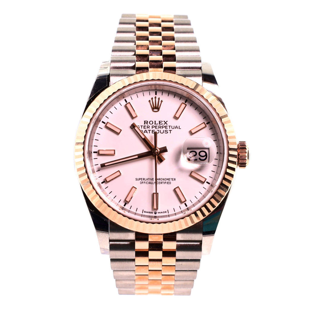 Oyster Perpetual Datejust Automatic Watch Stainless Steel and Rose Gold 36