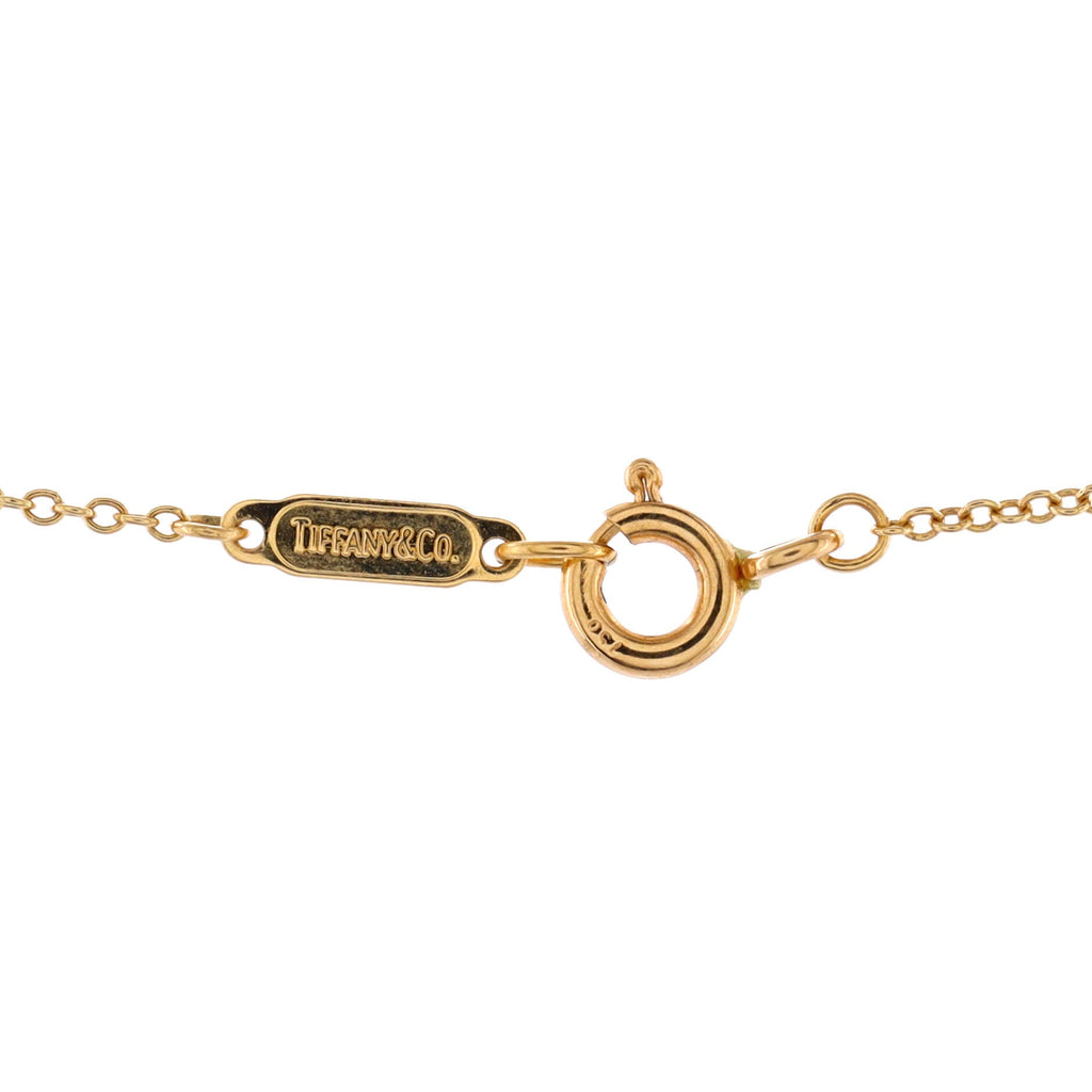Flower Pendant Necklace 18K Yellow Gold with Diamonds
