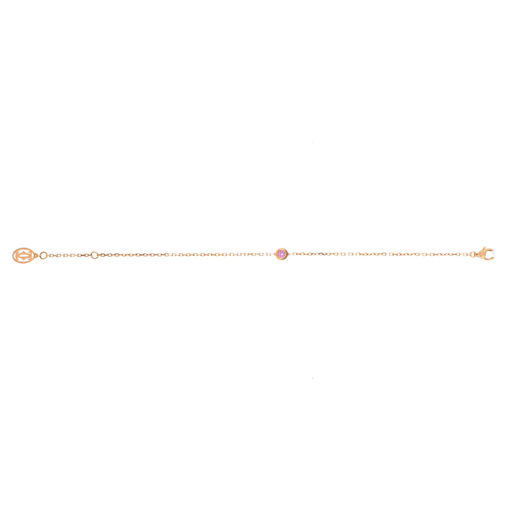 Legers de Cartier Bracelet 18K Rose Gold with Pink Sapphire