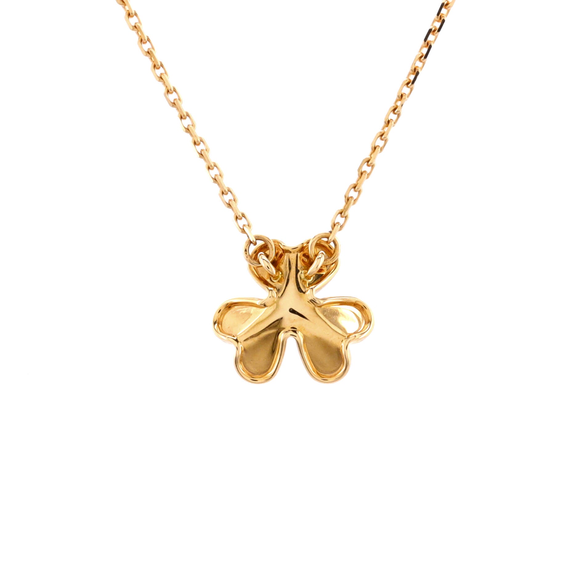 Frivole Pendant Necklace 18K Yellow Gold and Diamond Mini