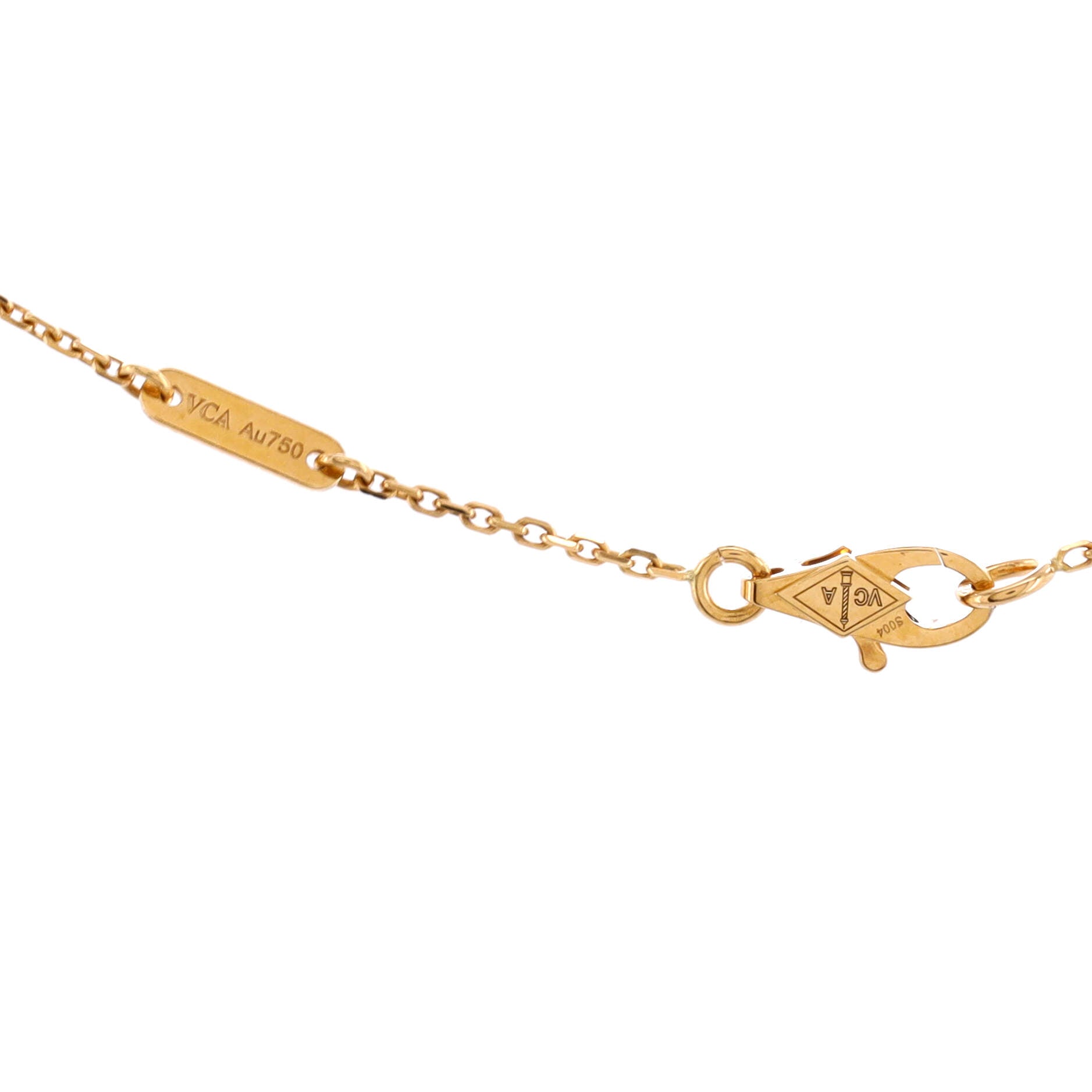 Frivole Pendant Necklace 18K Yellow Gold and Diamond Mini