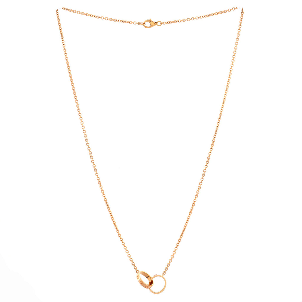 Love Interlocking Necklace 18K Rose Gold