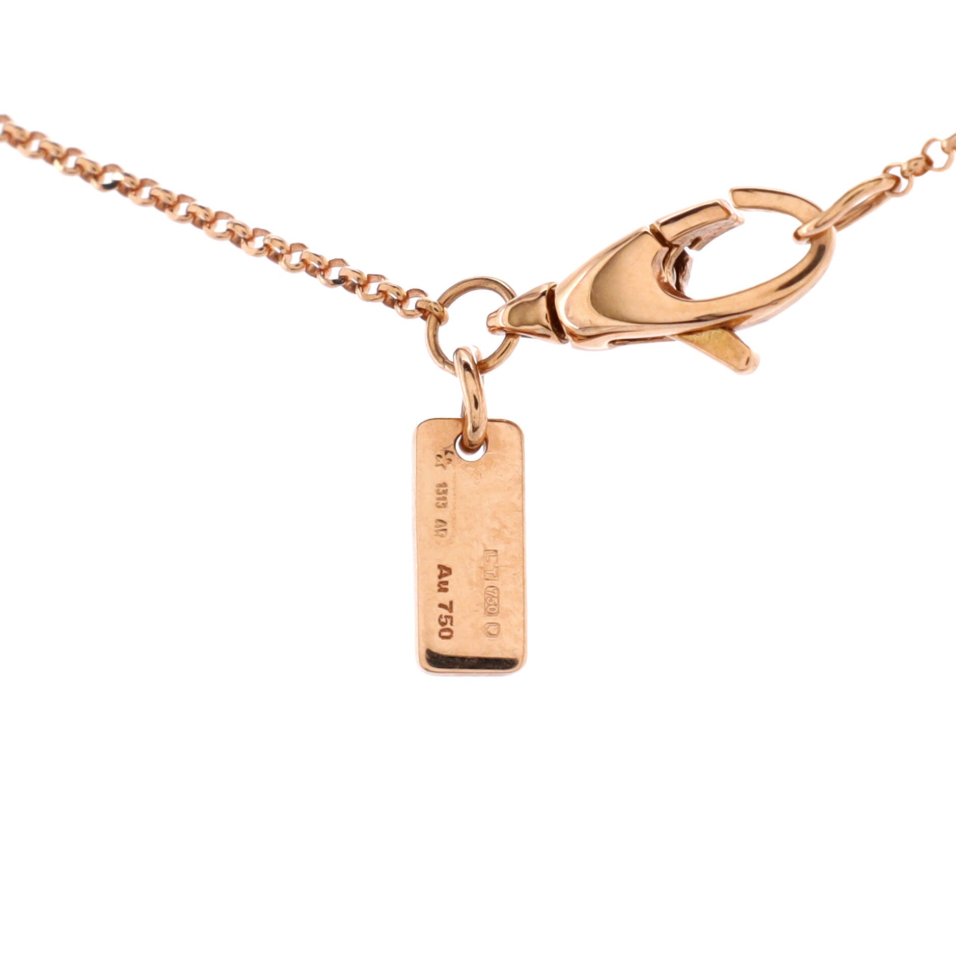 Diamantissima Drop Pendant Necklace 18K Rose Gold