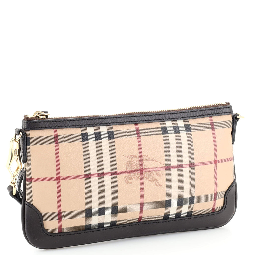 Peyton Crossbody Clutch Haymarket Coated Canvas Small