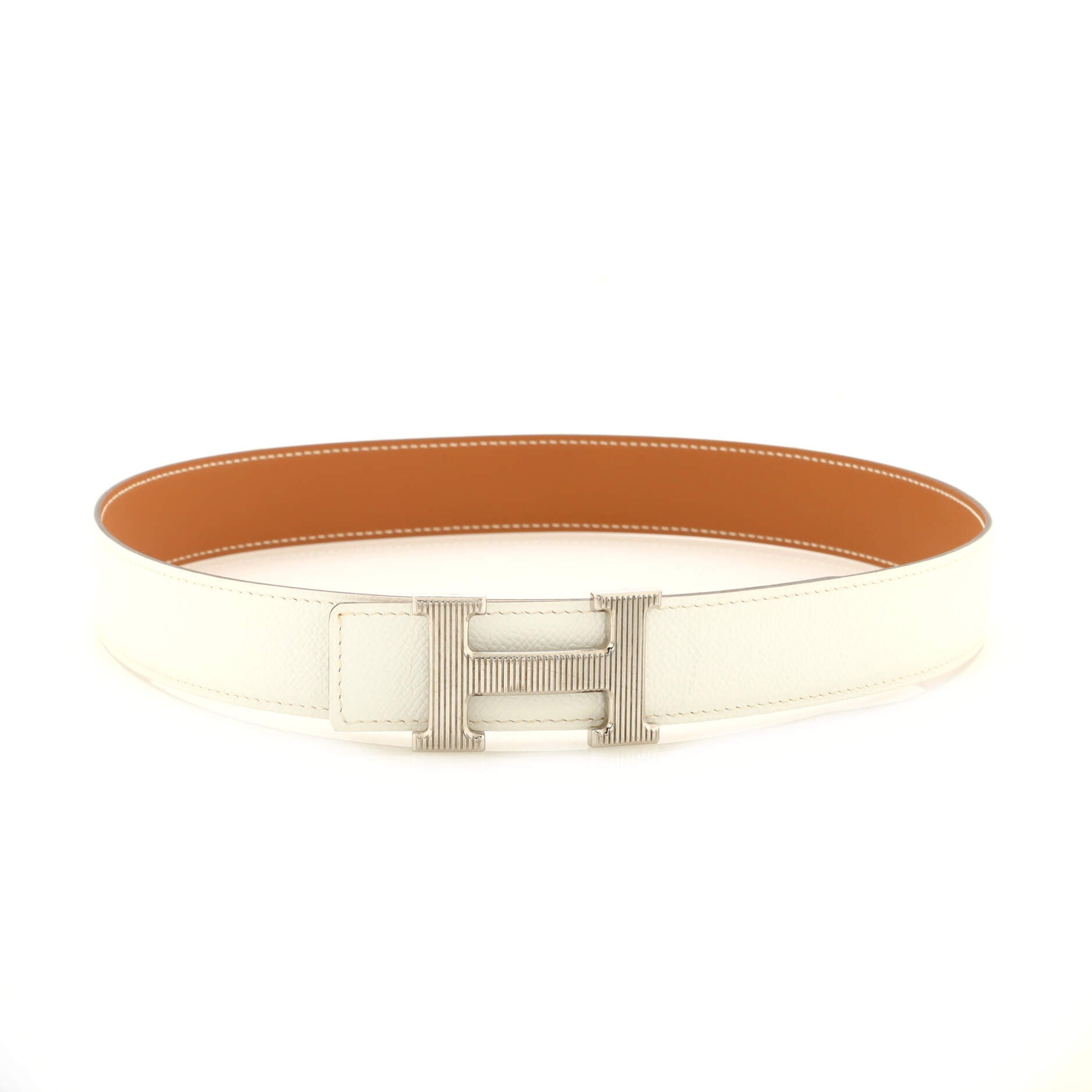 Constance Reversible Belt Leather with Guilloche Hardware Medium 80
