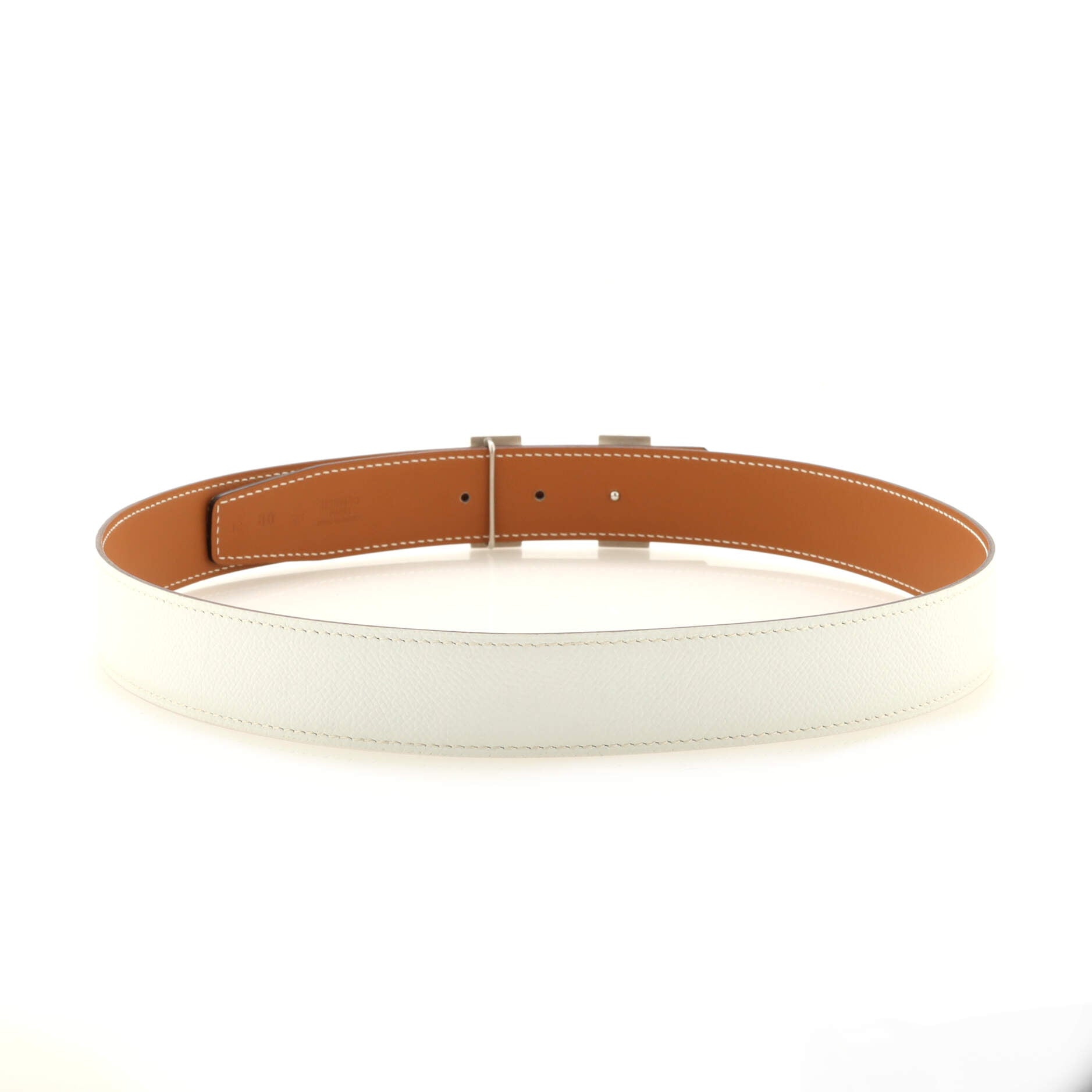 Constance Reversible Belt Leather with Guilloche Hardware Medium 80