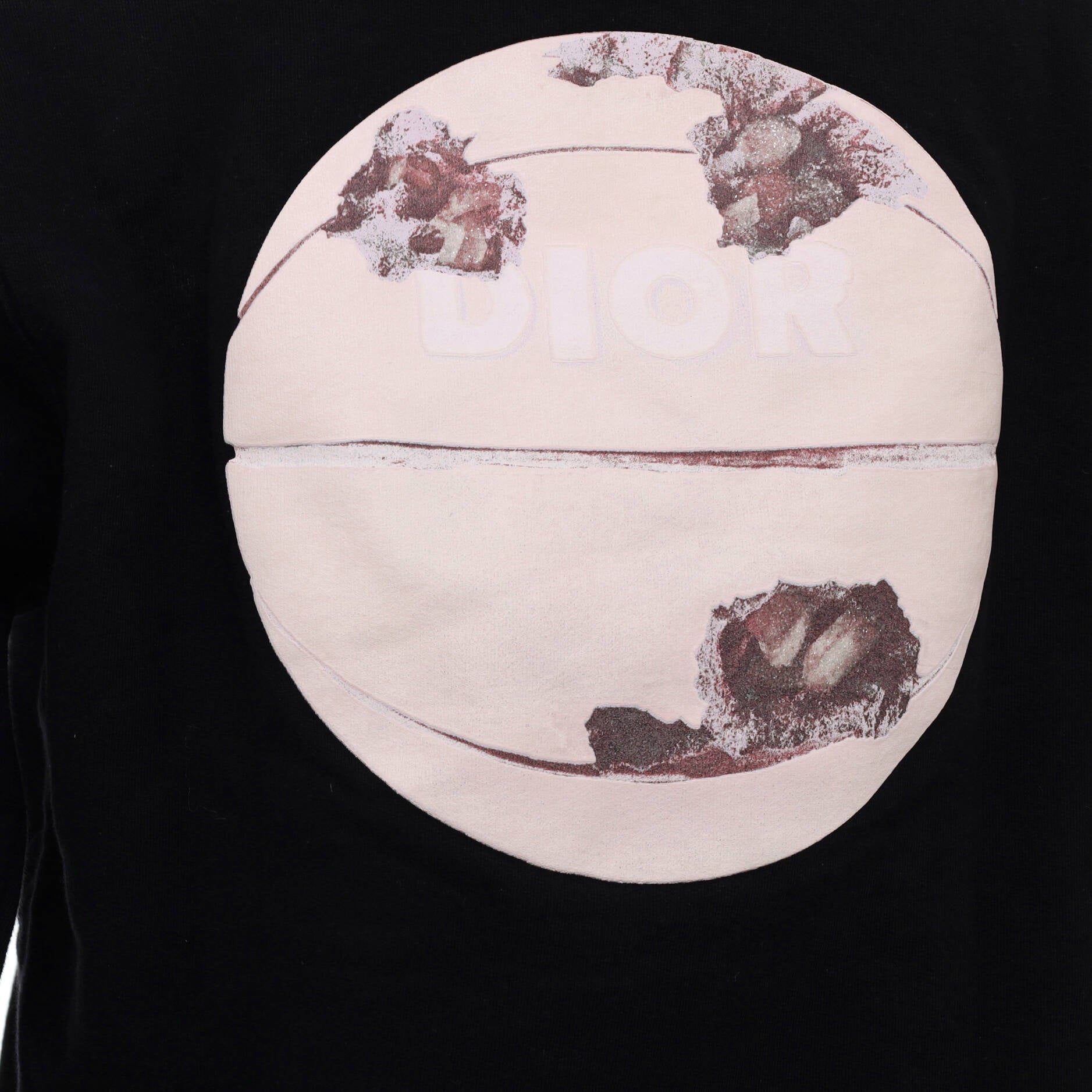 Men's Daniel Arsham Eroded CD Crewneck Sweater Cotton
