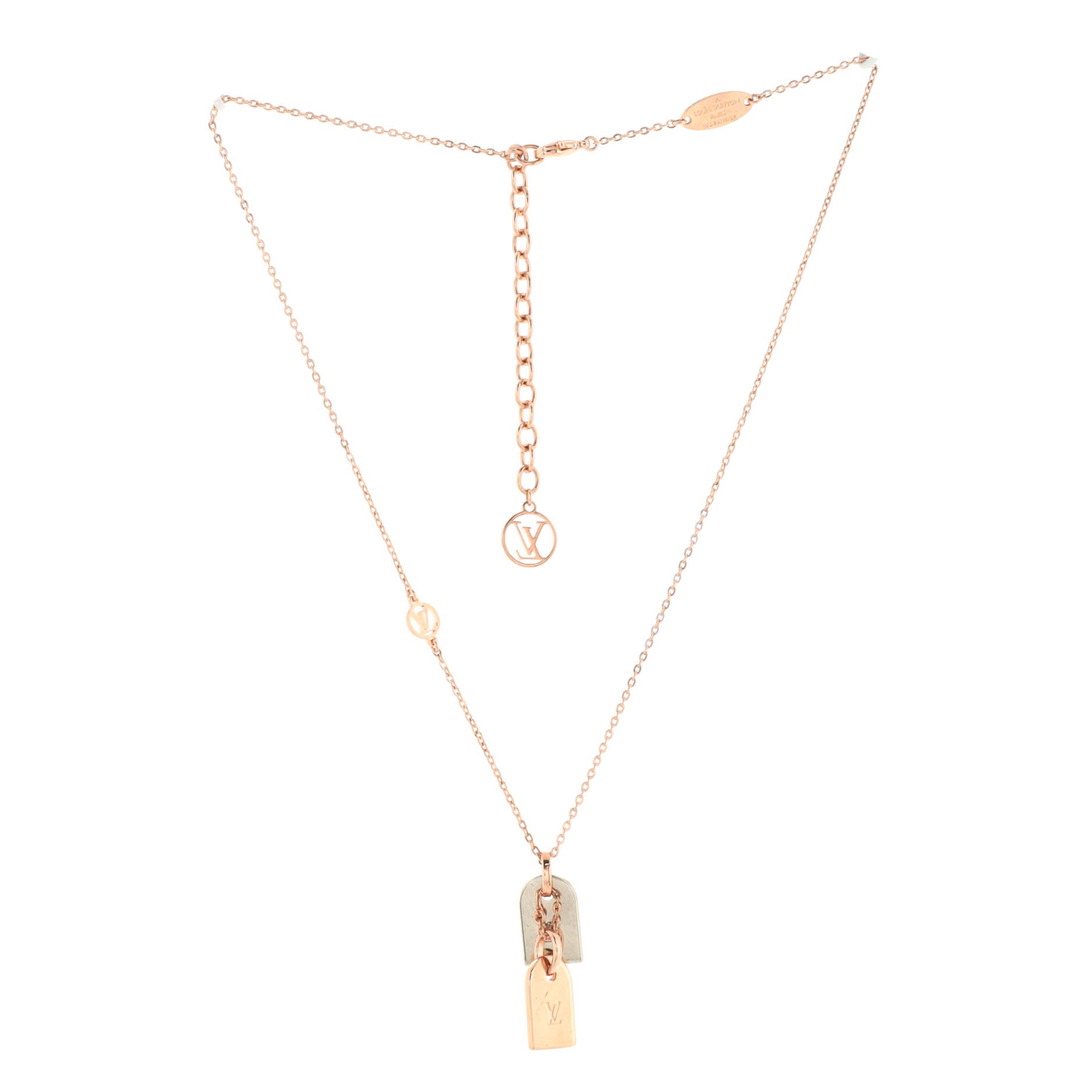 Nanogram Name Tag Pendant Necklace Metal