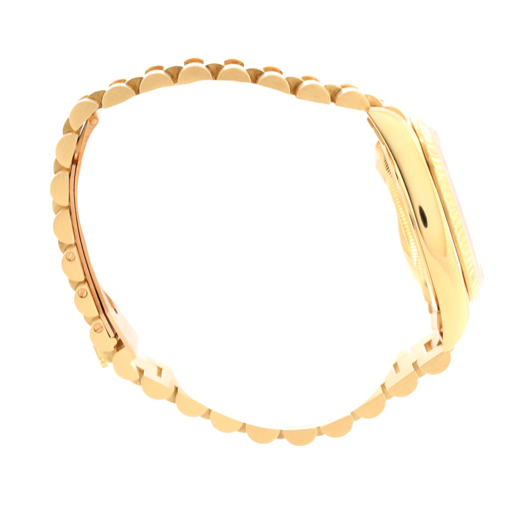 Oyster Perpetual President Day-Date Automatic Watch Yellow Gold with Round and Baguette Diamond Markers 36
