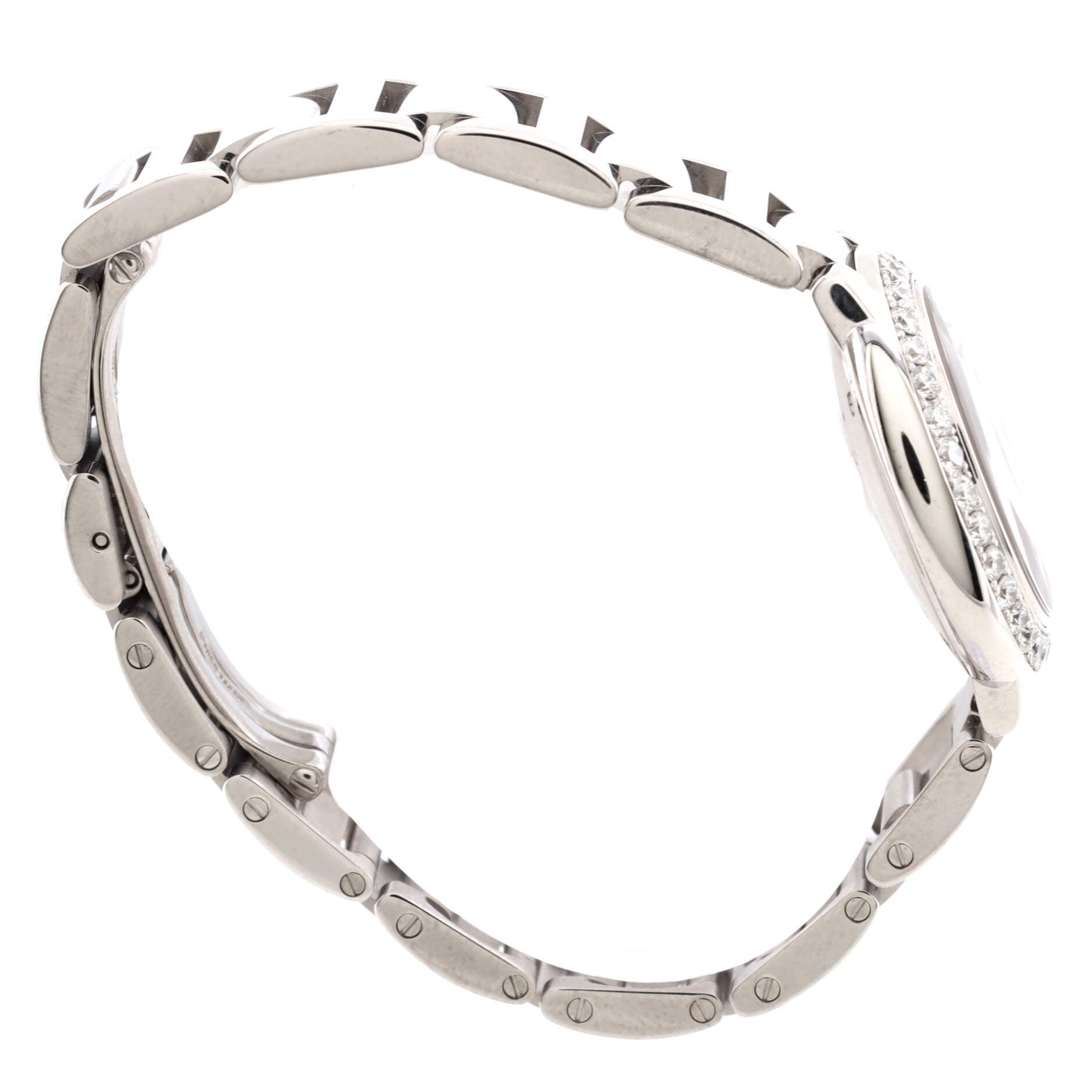 Ballon Bleu de Cartier Quartz Watch White Gold and Diamond Bezel 28