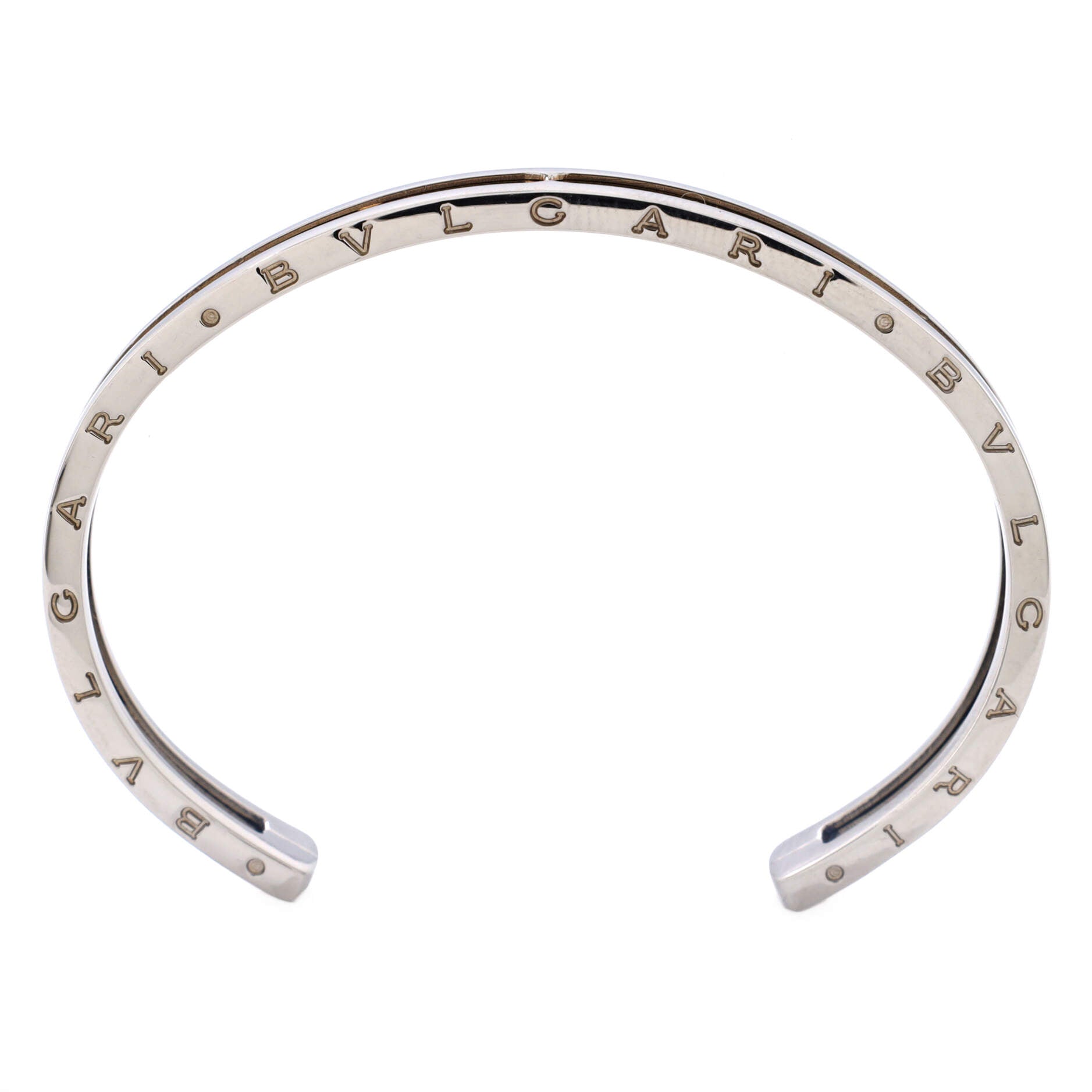 B.Zero1 Cuff Bracelet 18K Rose Gold and Stainless Steel