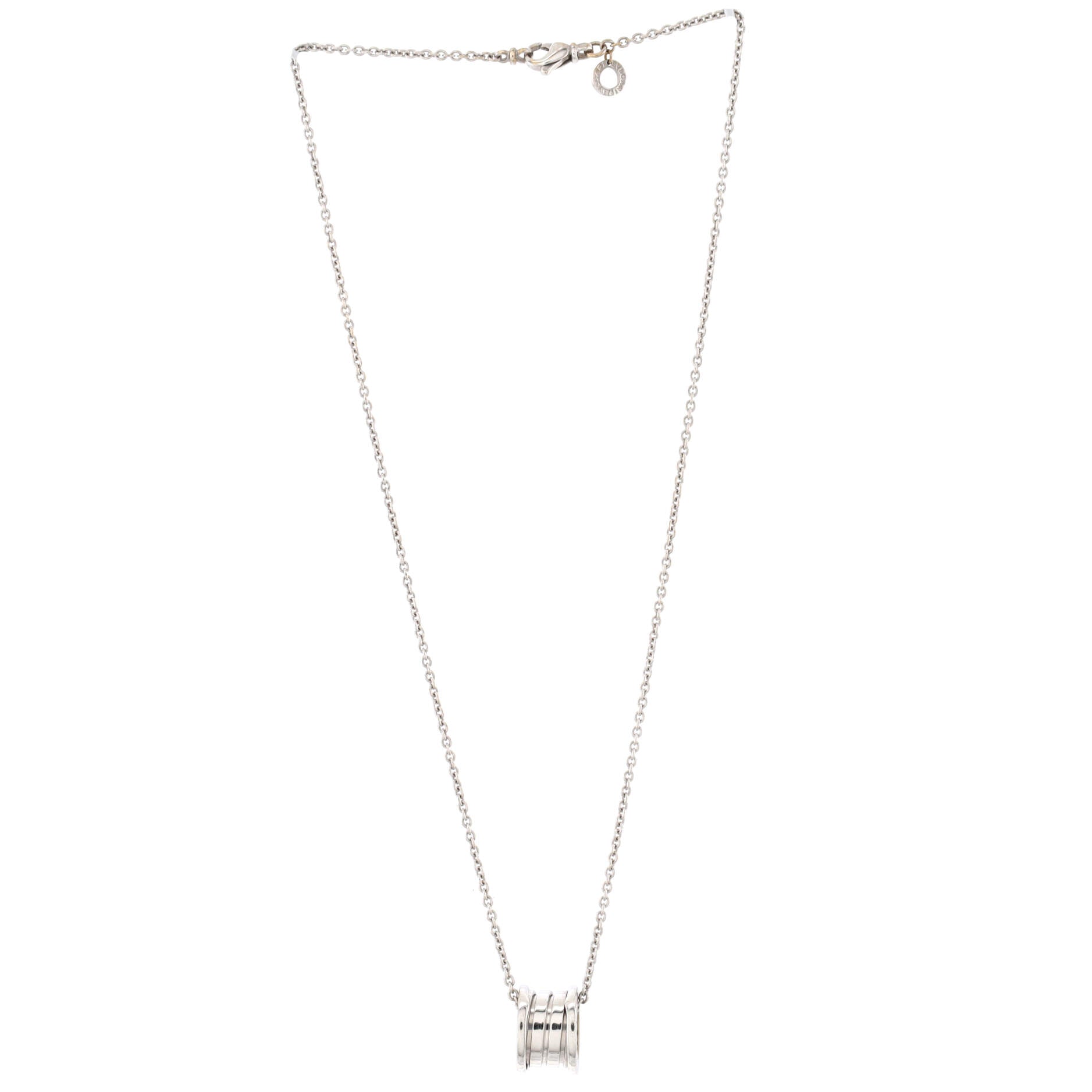 B.Zero1 Pendant Necklace 18K White Gold