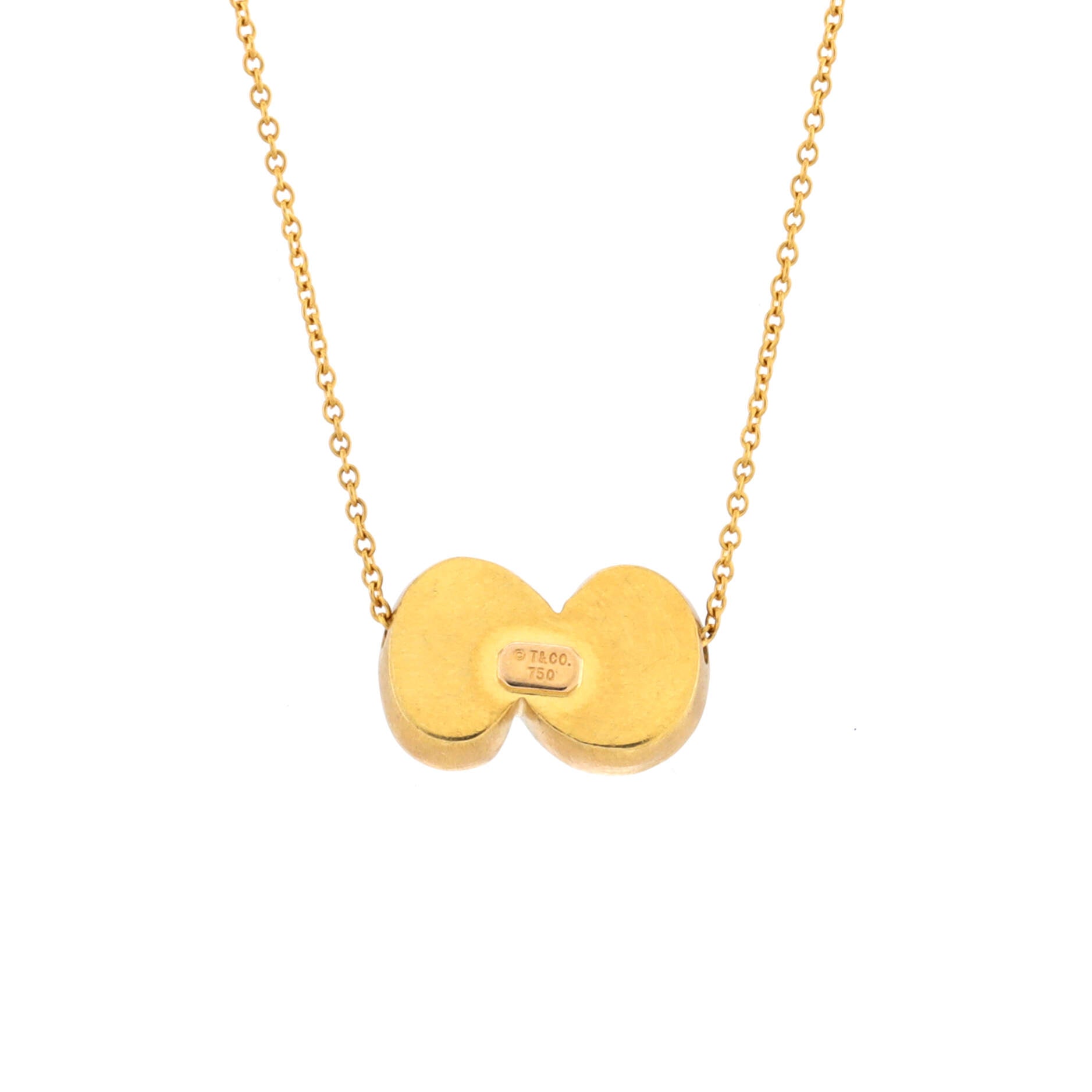 Spiro Swirl Necklace 18K Yellow Gold