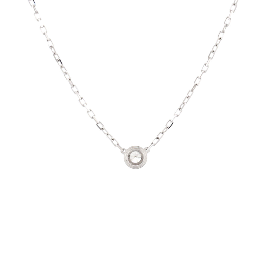 Diamants Legers Pendant Necklace 18K White Gold with Diamond Small
