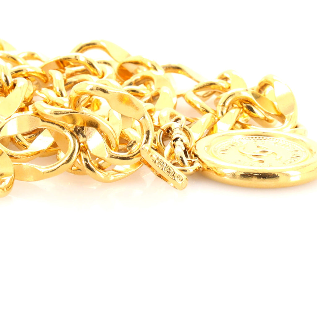 Vintage Medallion Chain Belt Metal 0