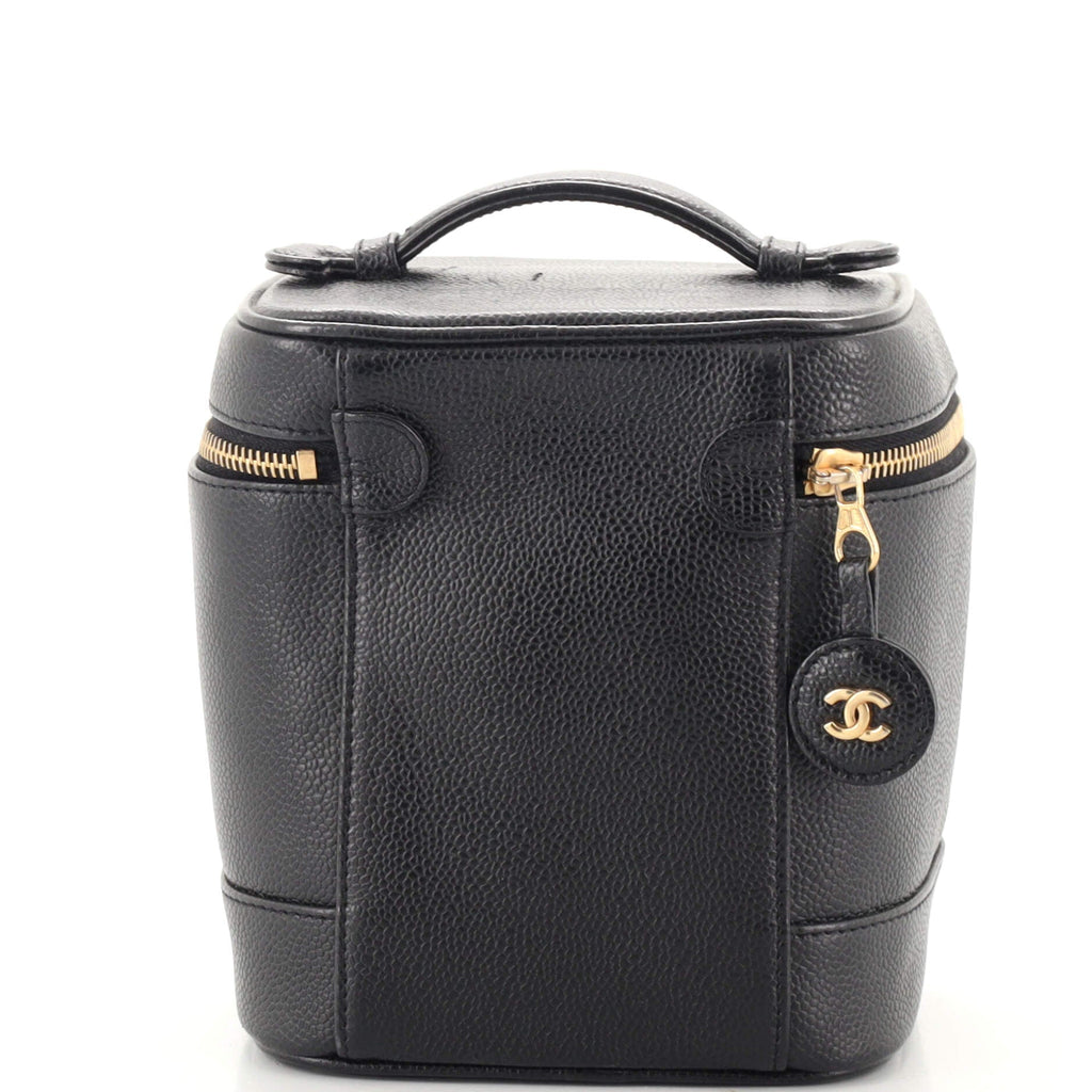 Vintage Timeless Cosmetic Case Caviar Tall
