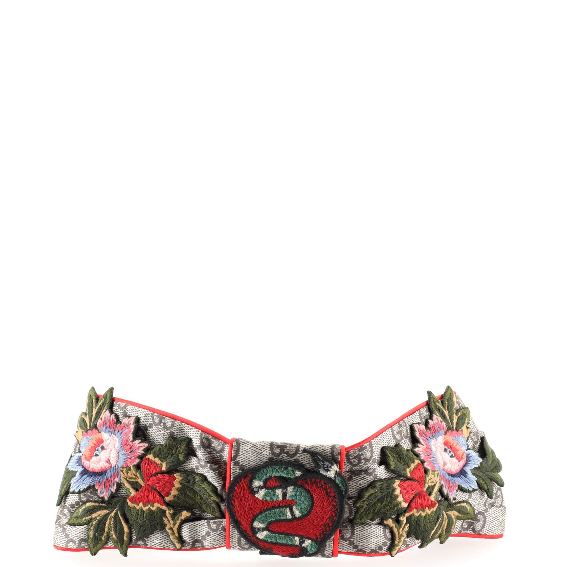 Headband Embroidered GG Silk