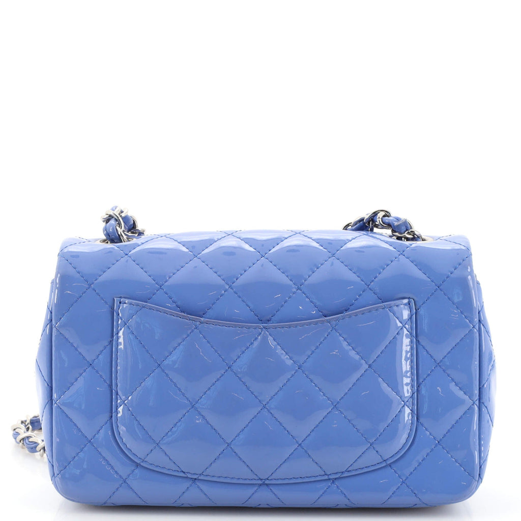 Classic Single Flap Bag Quilted Patent Mini