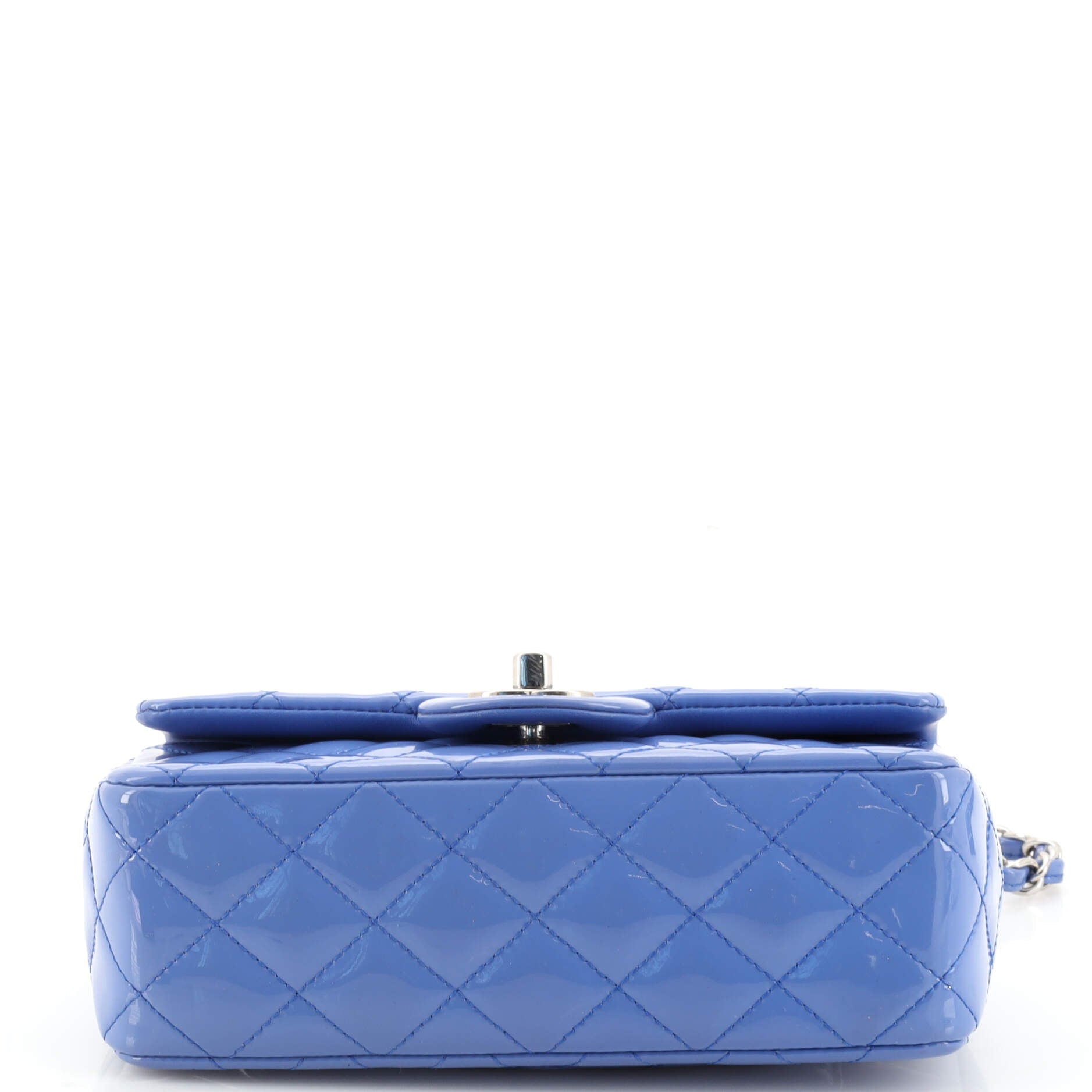 Classic Single Flap Bag Quilted Patent Mini