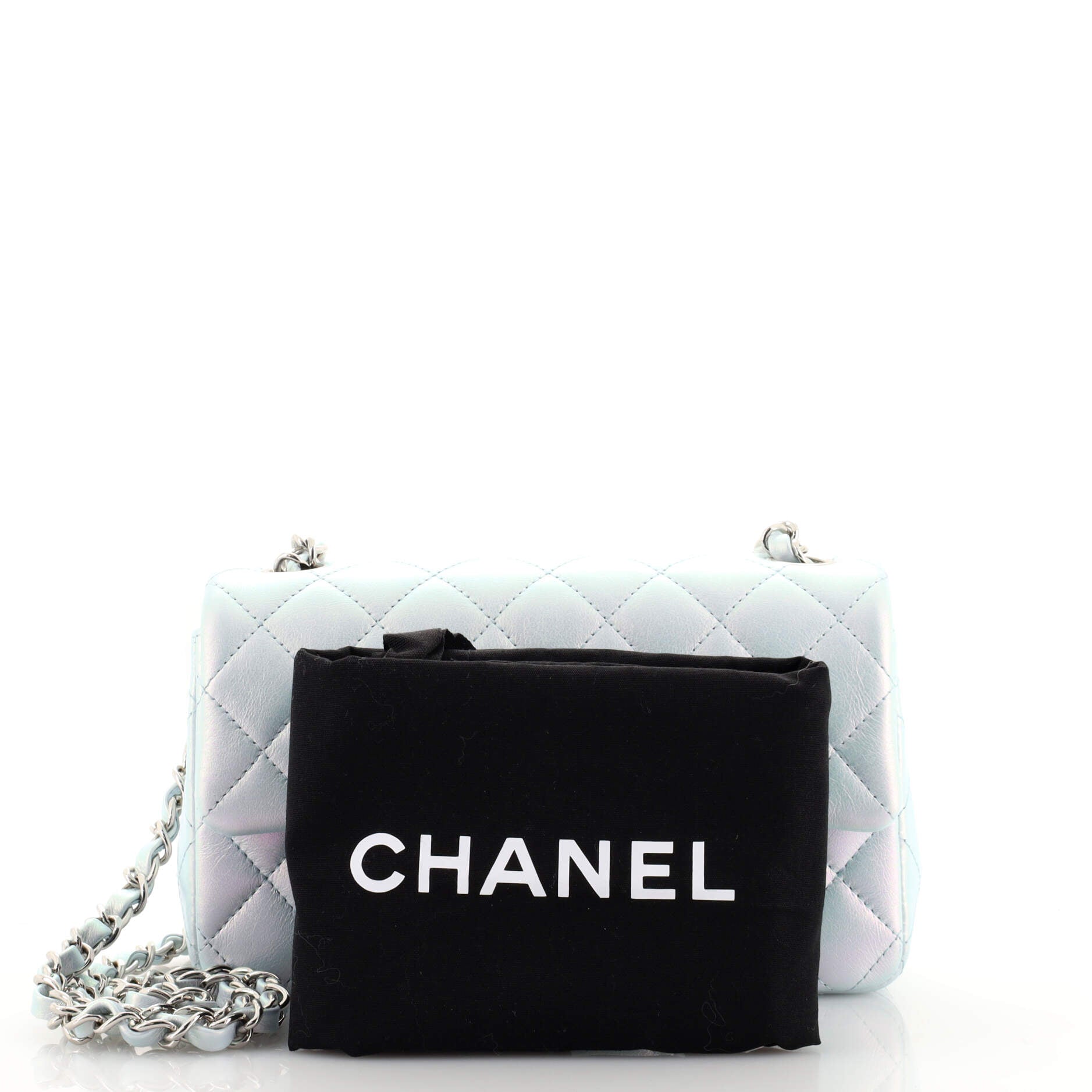 Classic Single Flap Bag Quilted Iridescent Calfskin Mini
