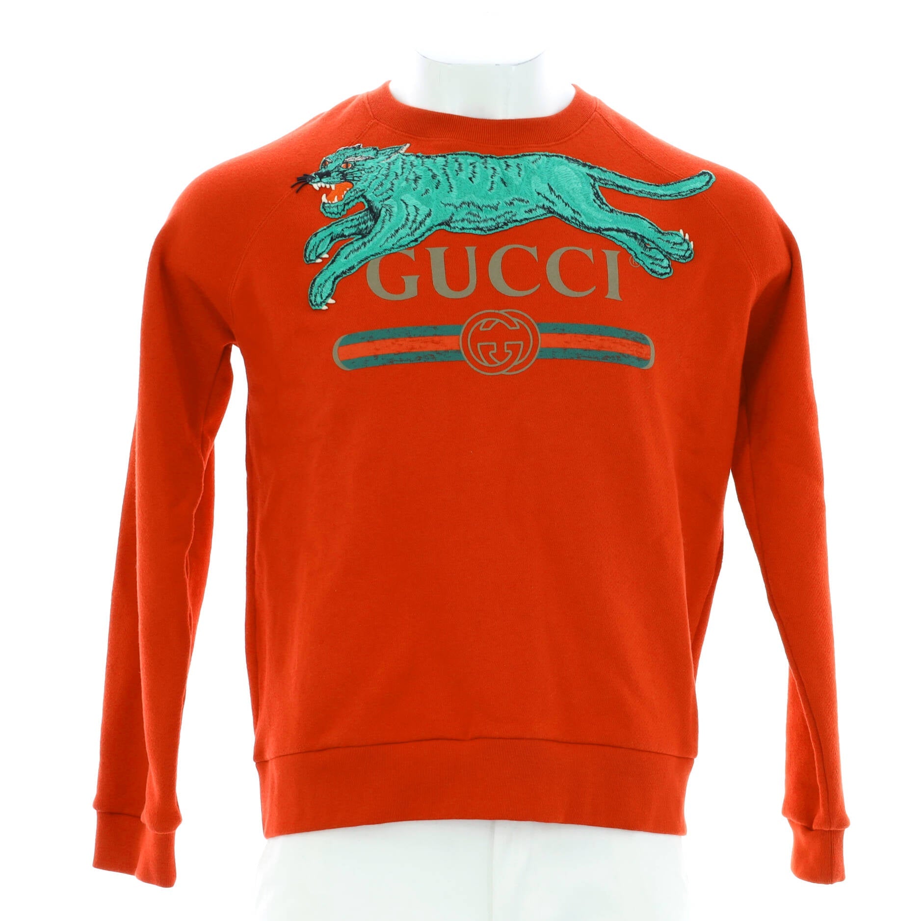 Men's Logo Crewneck Sweater Cotton with Applique