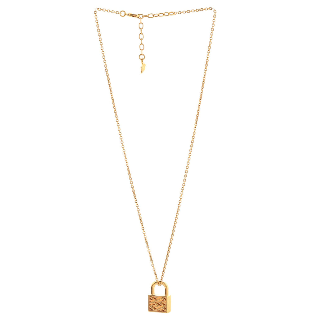 Tribute Padlock Pendant Necklace Metal