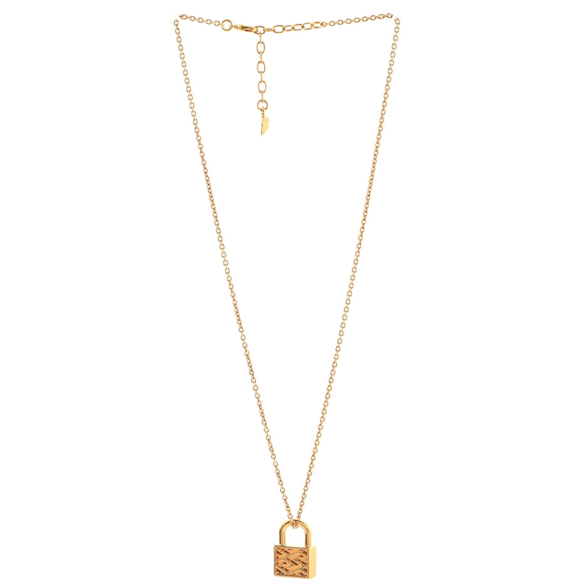 Tribute Padlock Pendant Necklace Metal