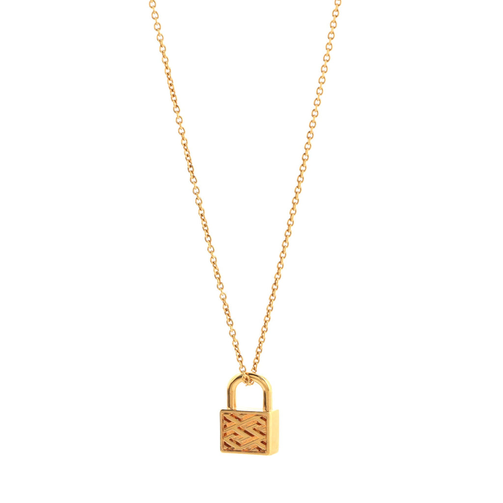 Tribute Padlock Pendant Necklace Metal