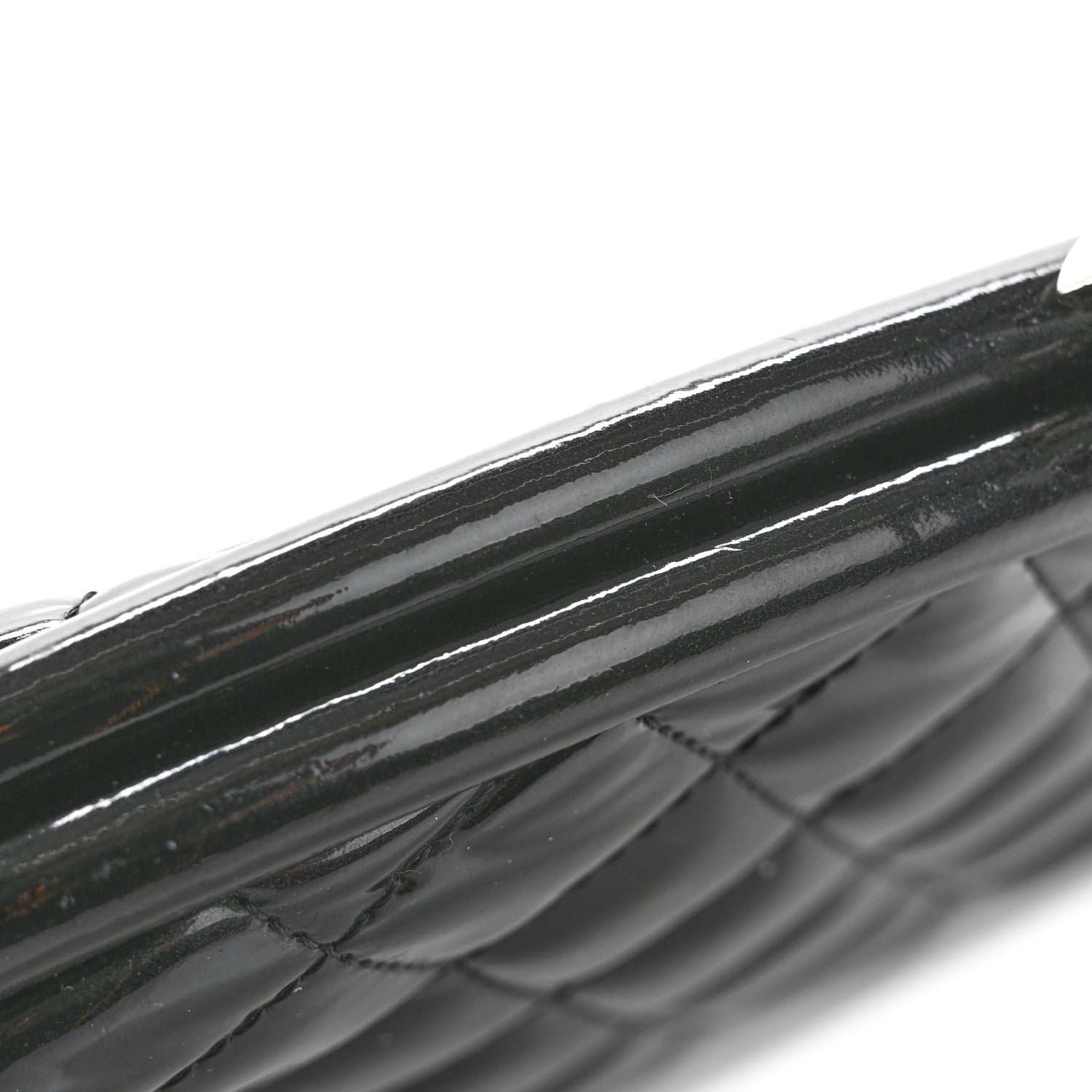 Patent Quilted Timeless Clutch Black