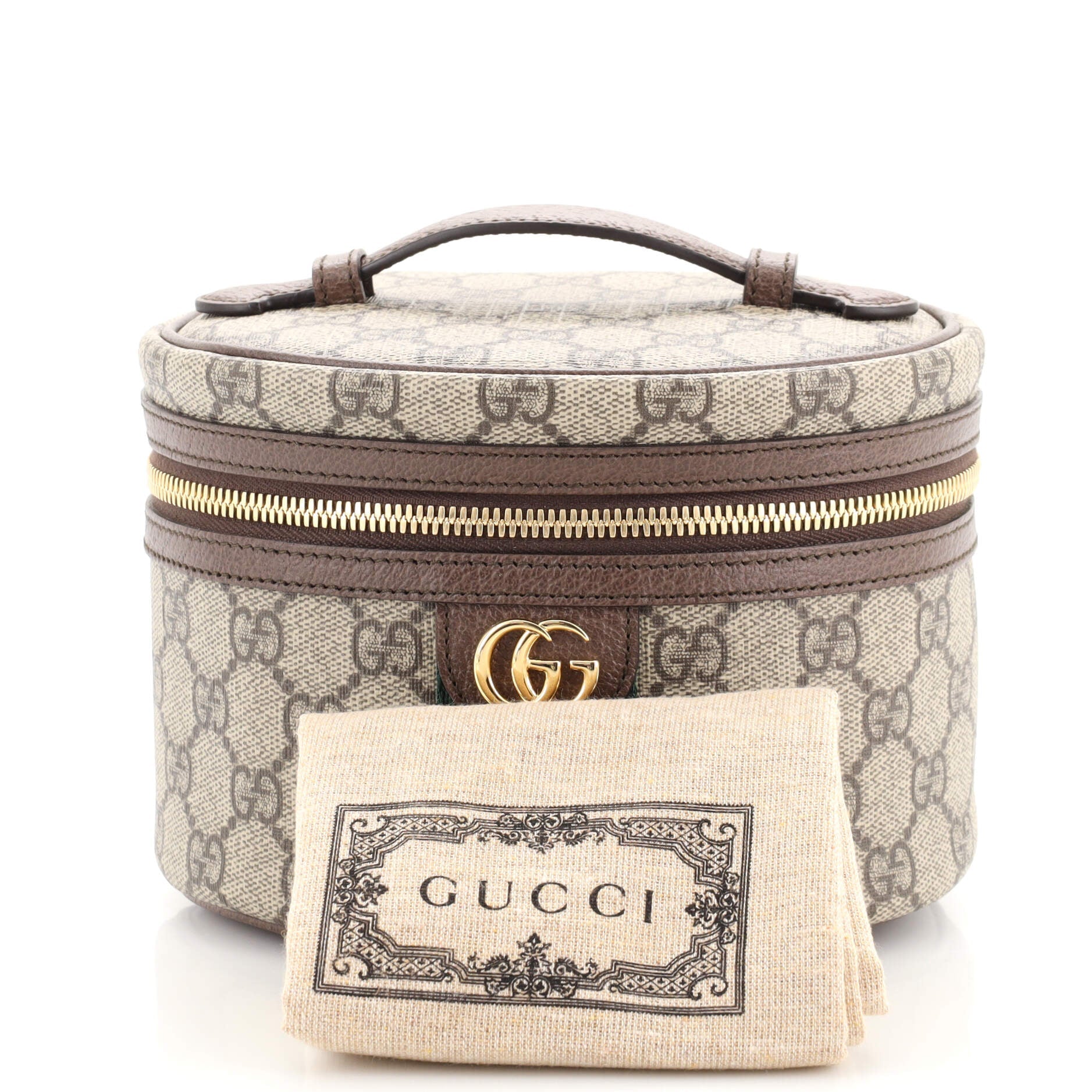 Ophidia Top Handle Cosmetic Case GG Coated Canvas Mini